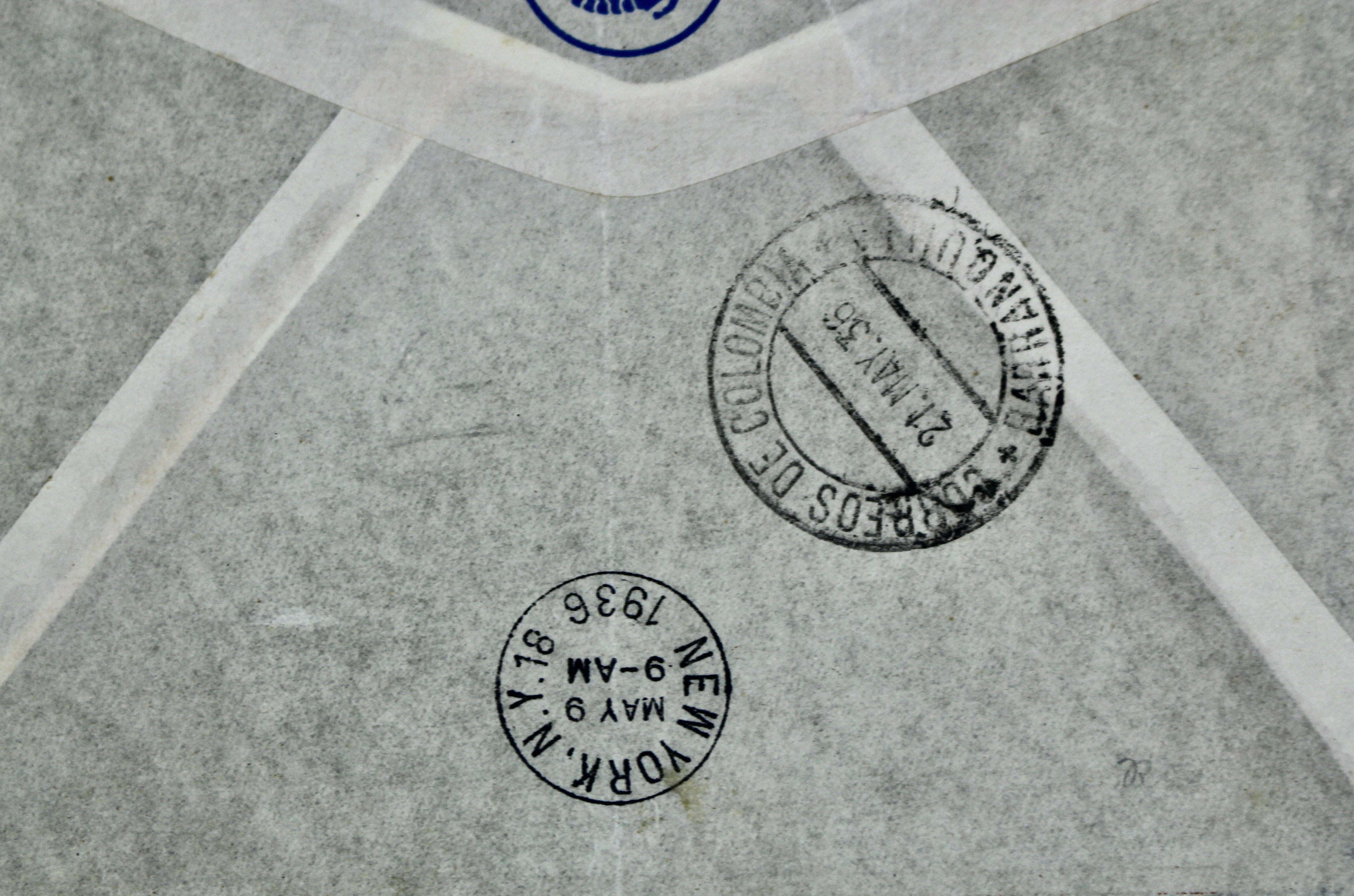 1936 Graf Zeppelin Postal Cover, Germany to Colombia