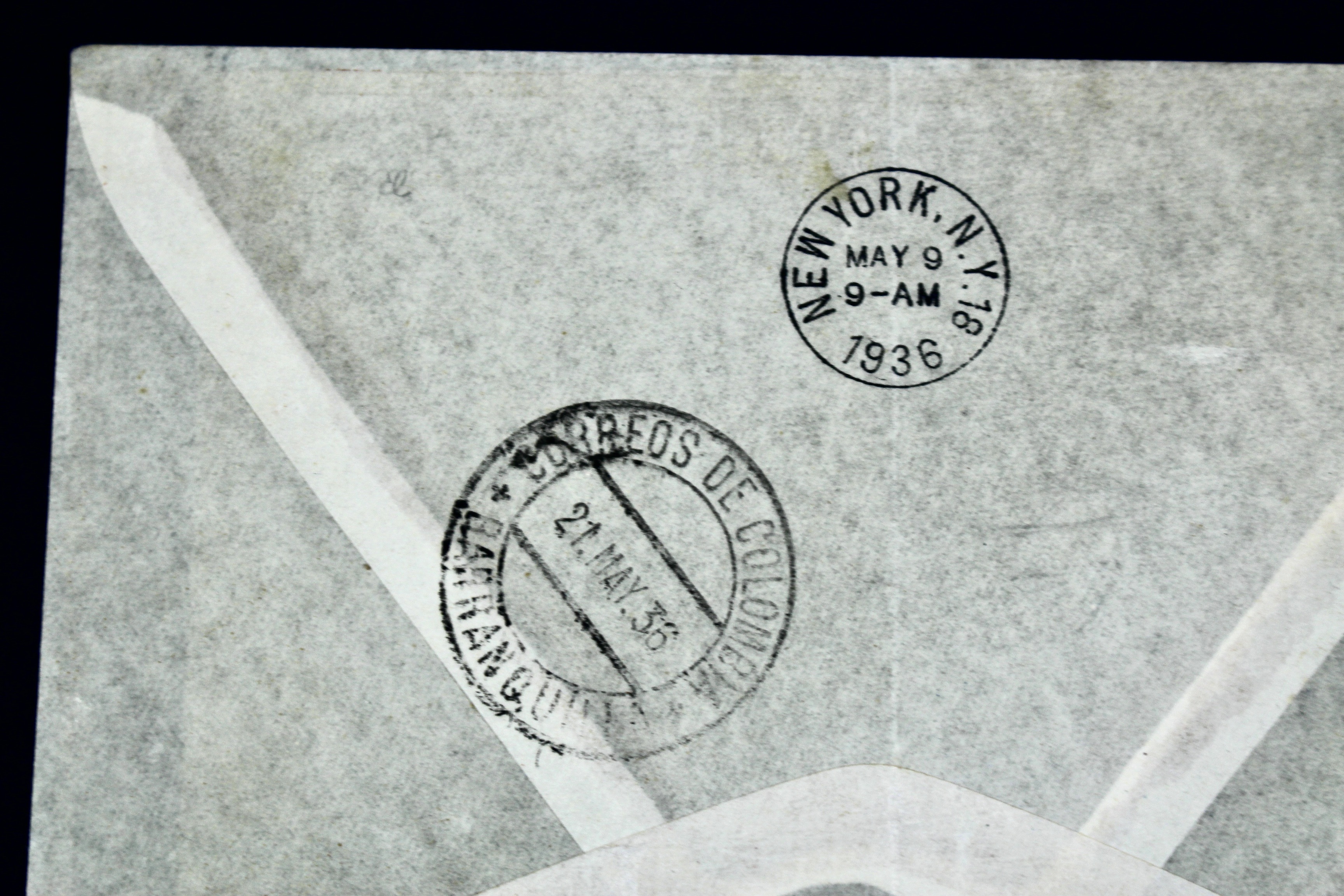 1936 Graf Zeppelin Postal Cover, Germany to Colombia
