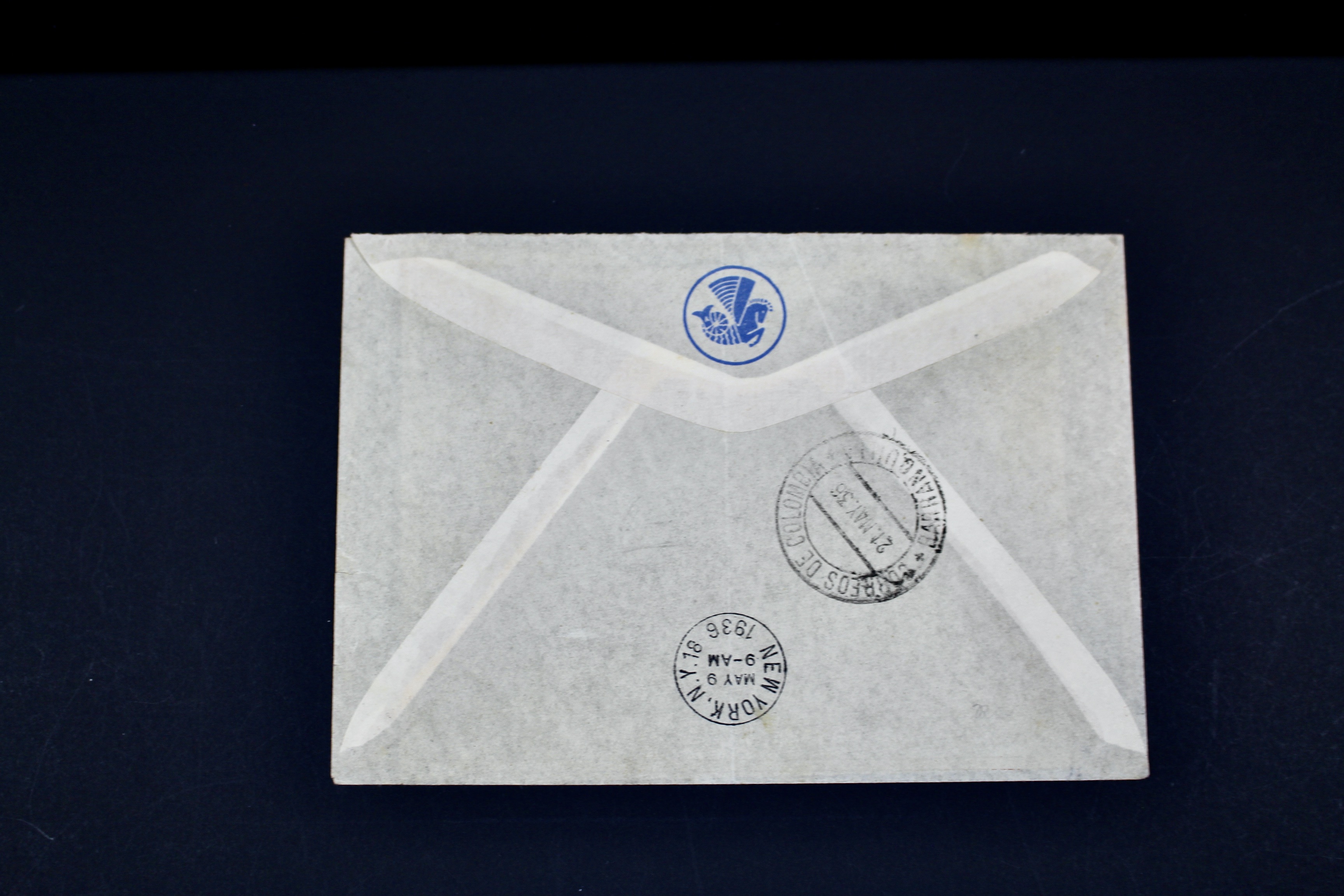 1936 Graf Zeppelin Postal Cover, Germany to Colombia