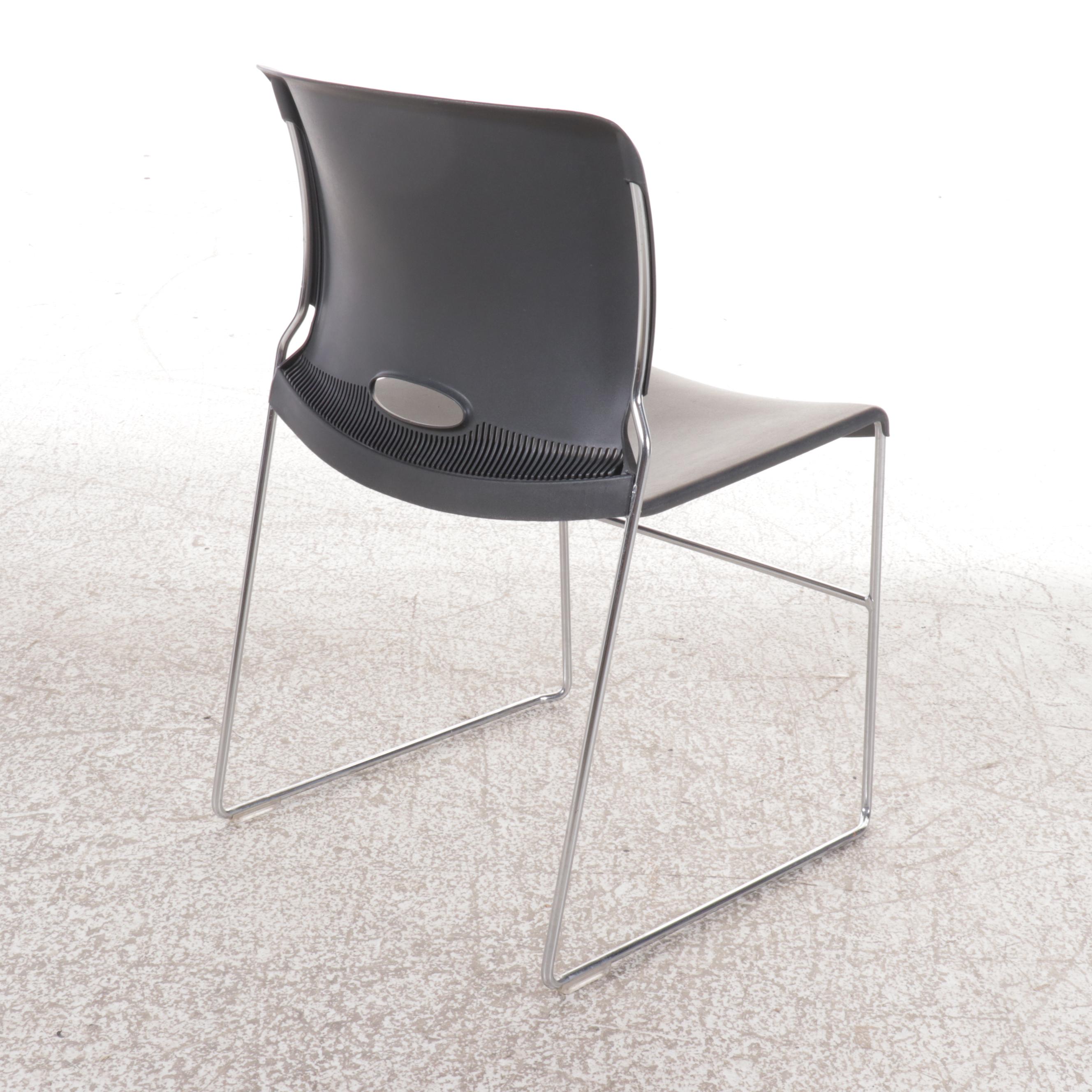 Set of Five HON Olson Contemporary Stacking Chairs