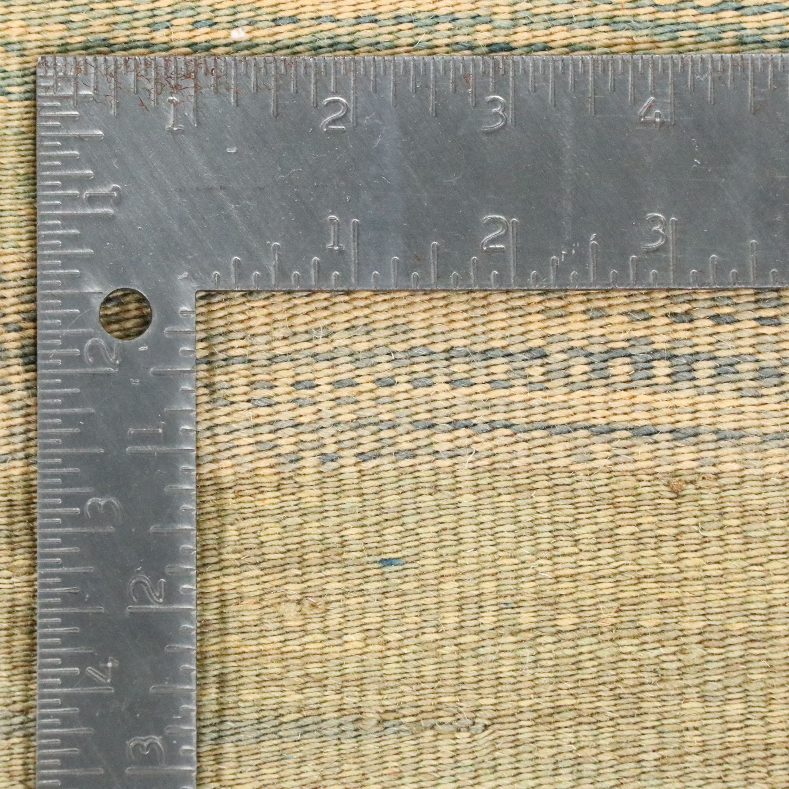 5'9 x 7'10 Handwoven Stitched-Panel Flatweave Area Rug