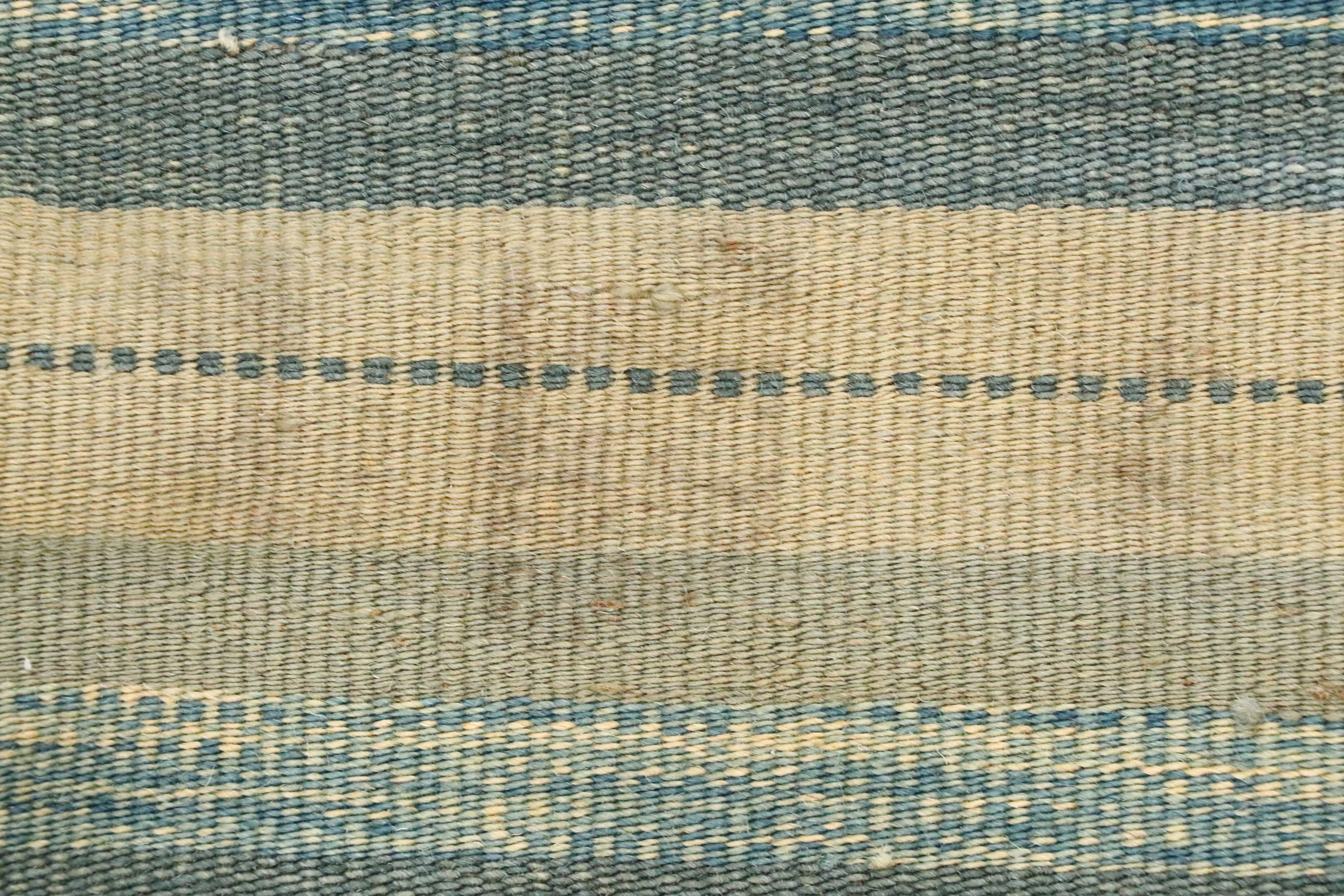 5'9 x 7'10 Handwoven Stitched-Panel Flatweave Area Rug