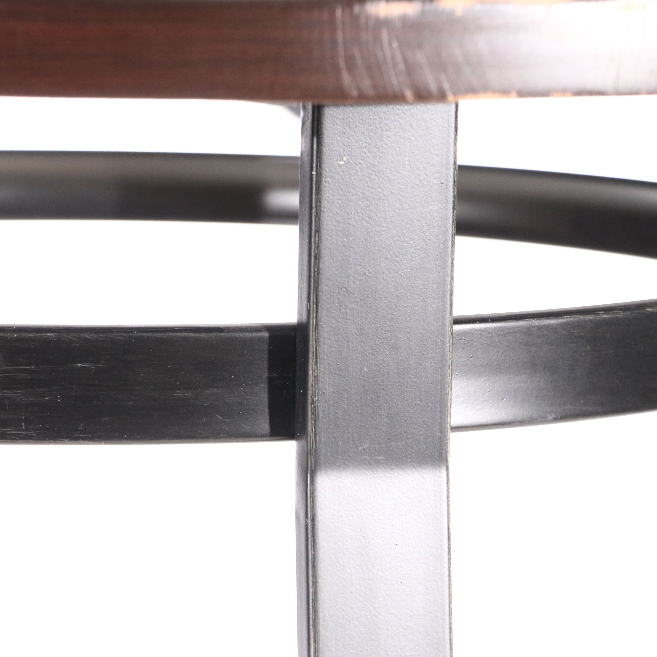 Industrial Style Espresso Finish Center Table