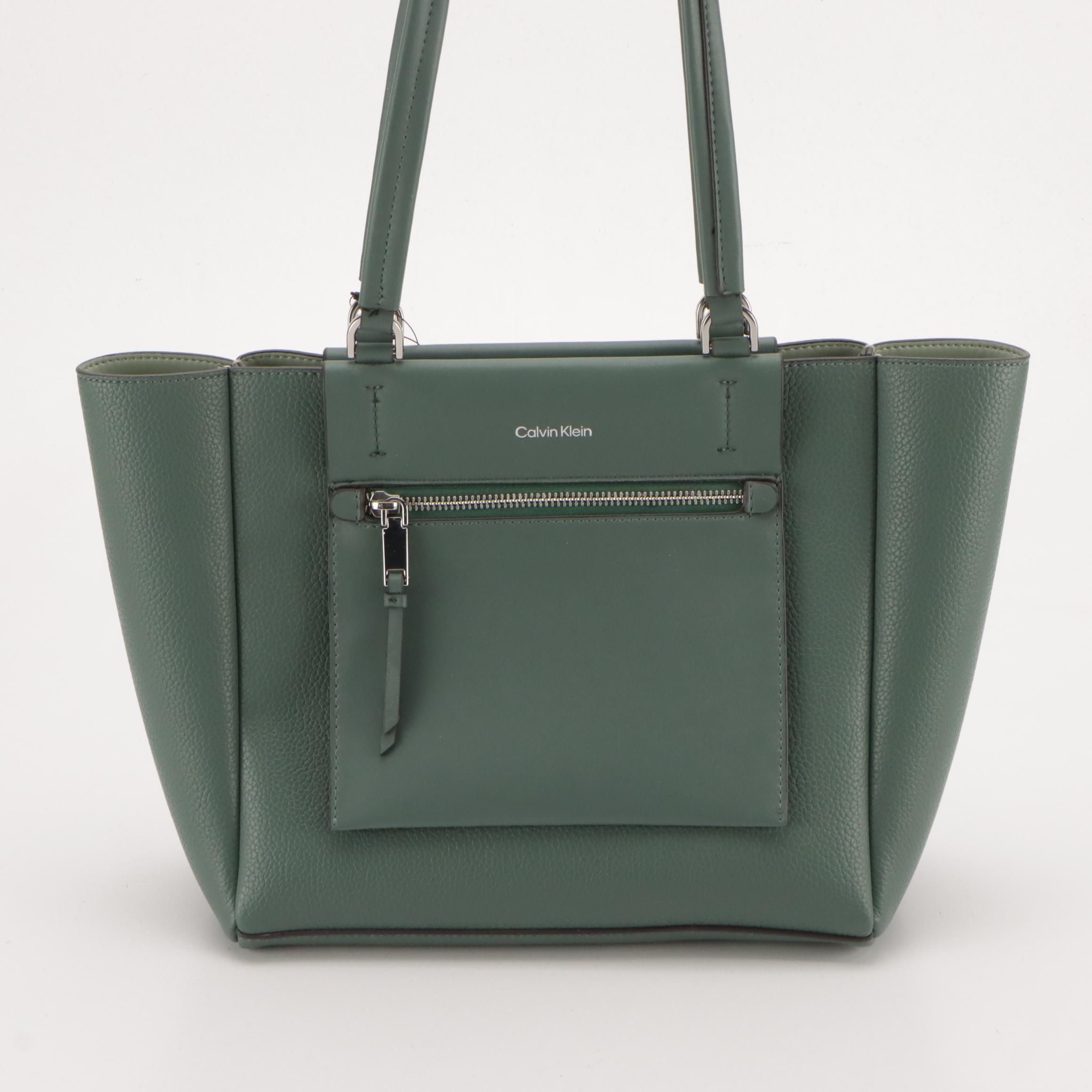 Tory Burch Leather Priscilla Hobo Shoulder Bag and Calvin Klein Gala Tote w/ Tag