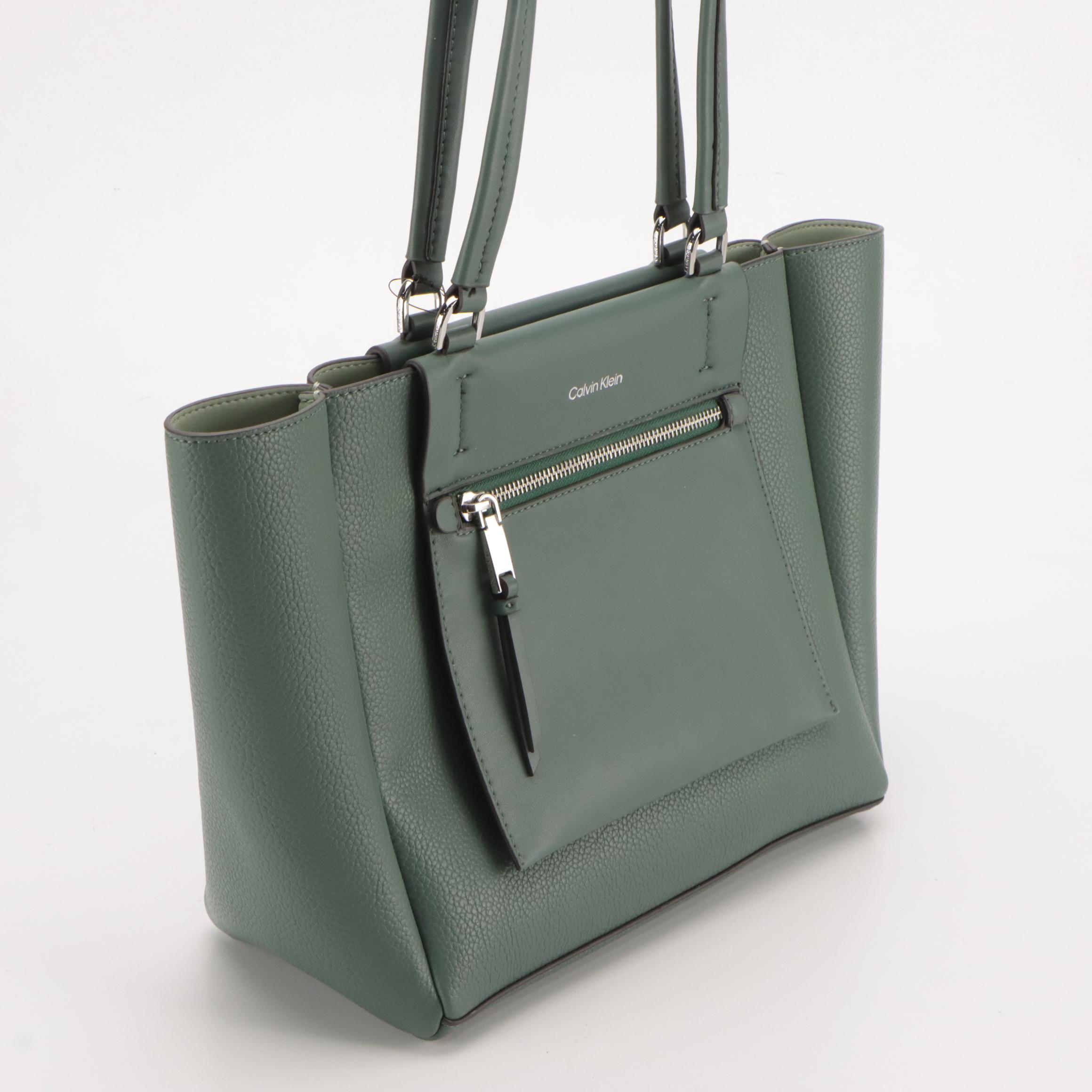 Tory Burch Leather Priscilla Hobo Shoulder Bag and Calvin Klein Gala Tote w/ Tag