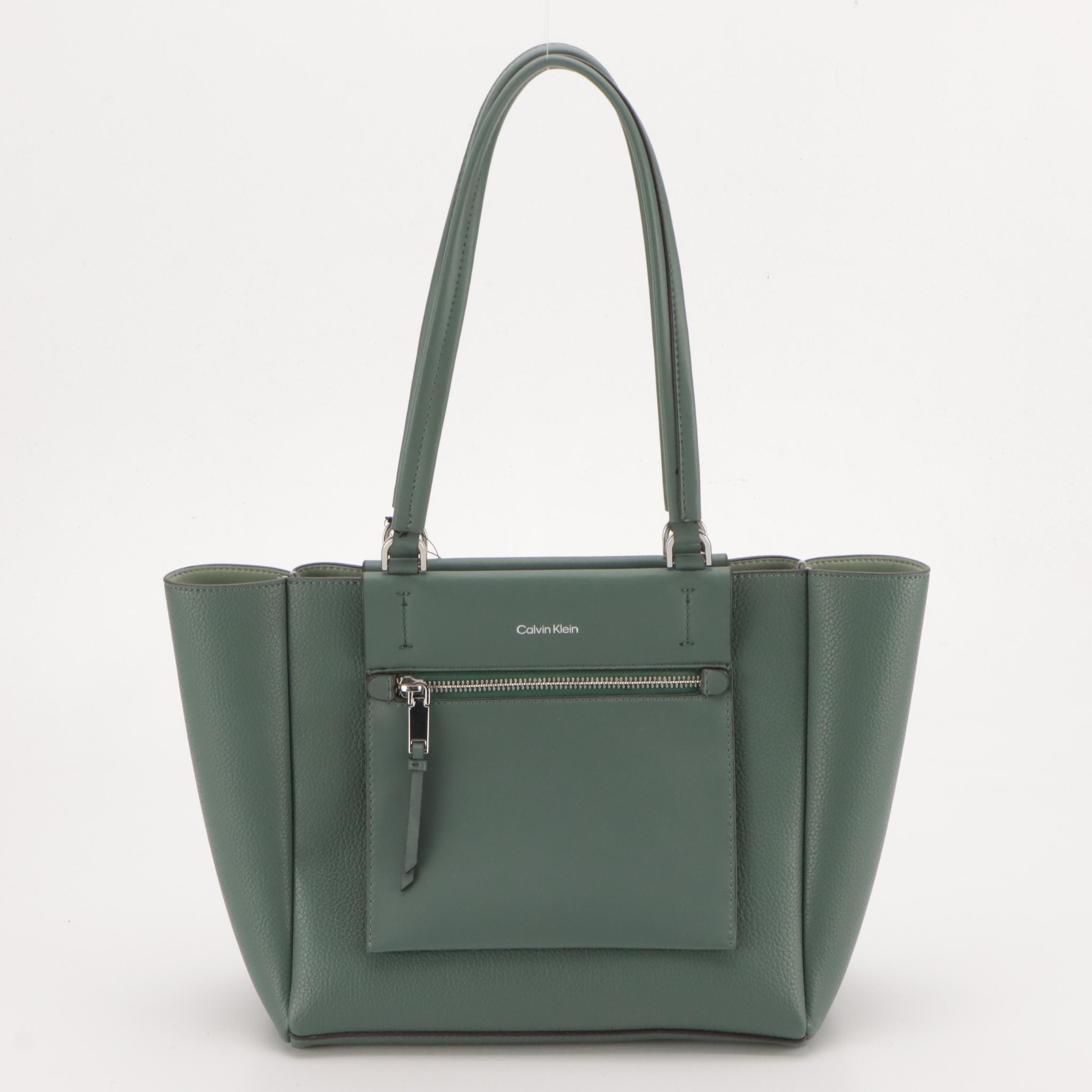 Tory Burch Leather Priscilla Hobo Shoulder Bag and Calvin Klein Gala Tote w/ Tag