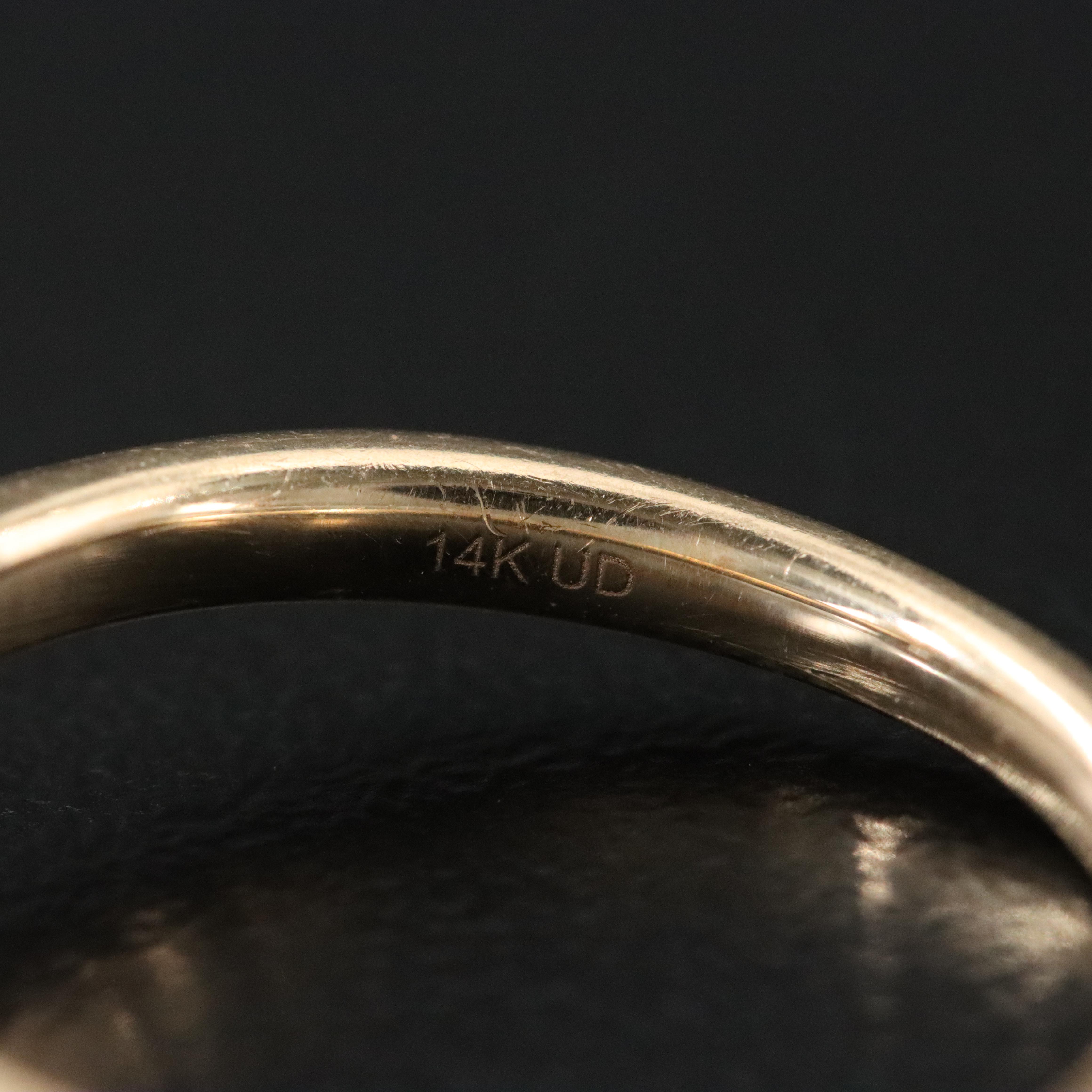 14K 1.12 CT Diamond Halo Ring