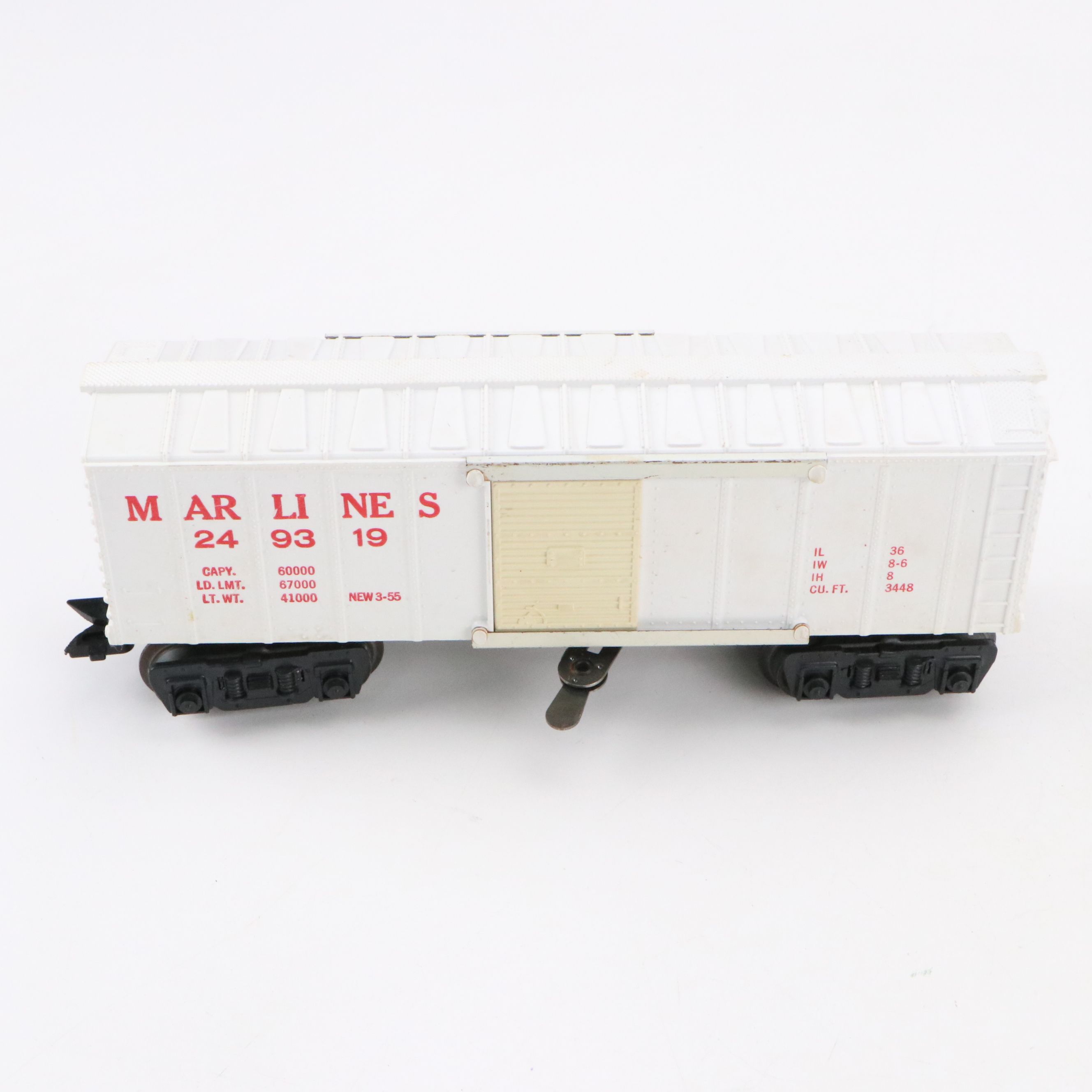 Marx Union Pacific Metal Diesel Switcher with Other O Scale Boxcars and Track