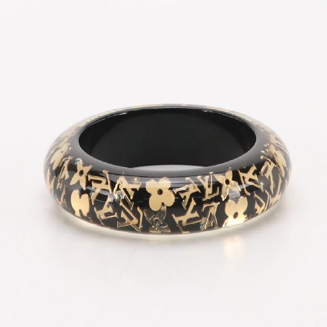 Louis Vuitton Inclusion Logo Chunky Bangle Bracelet, With Box