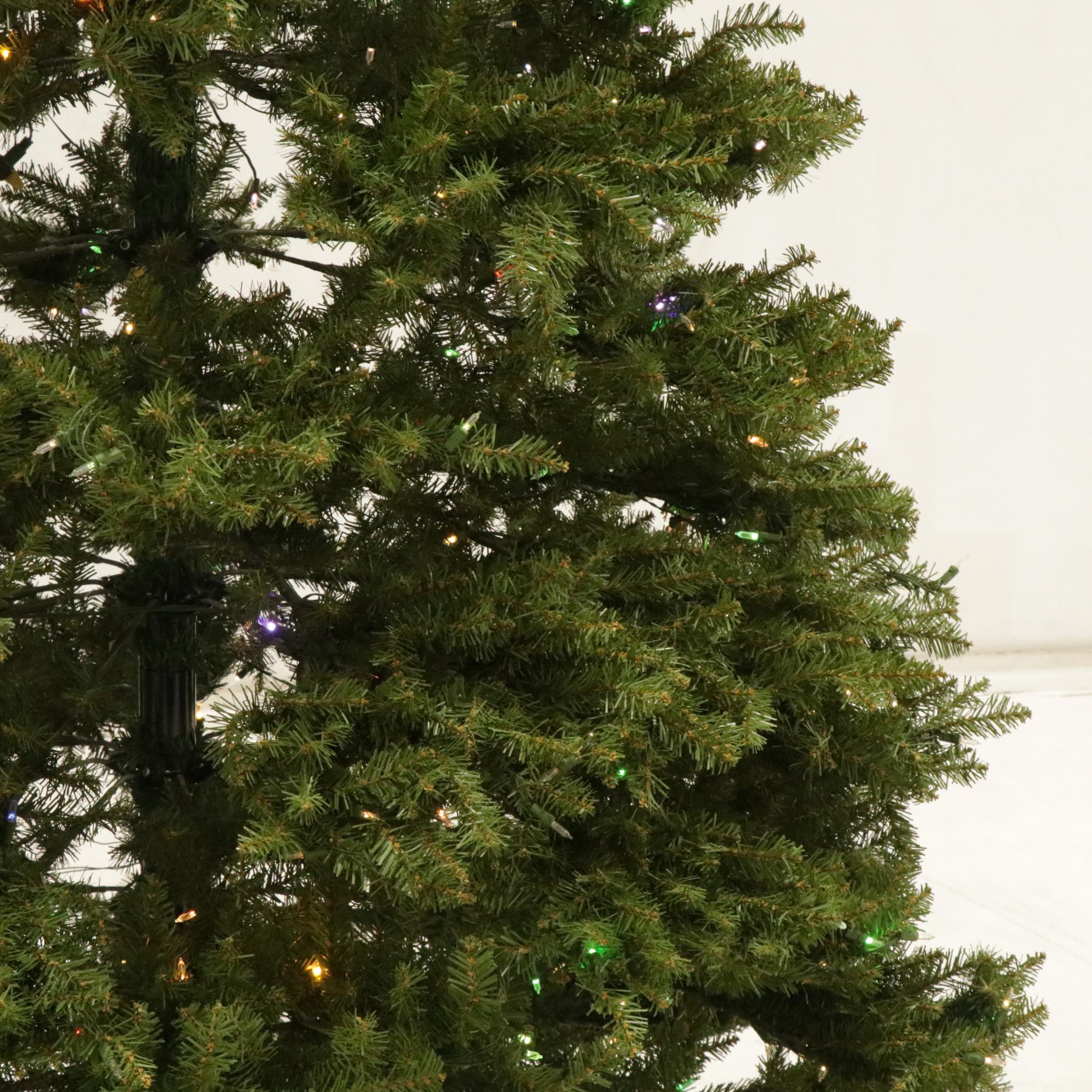 10' Pre-Lit Artificial Christmas Tree with Multicolor Lights