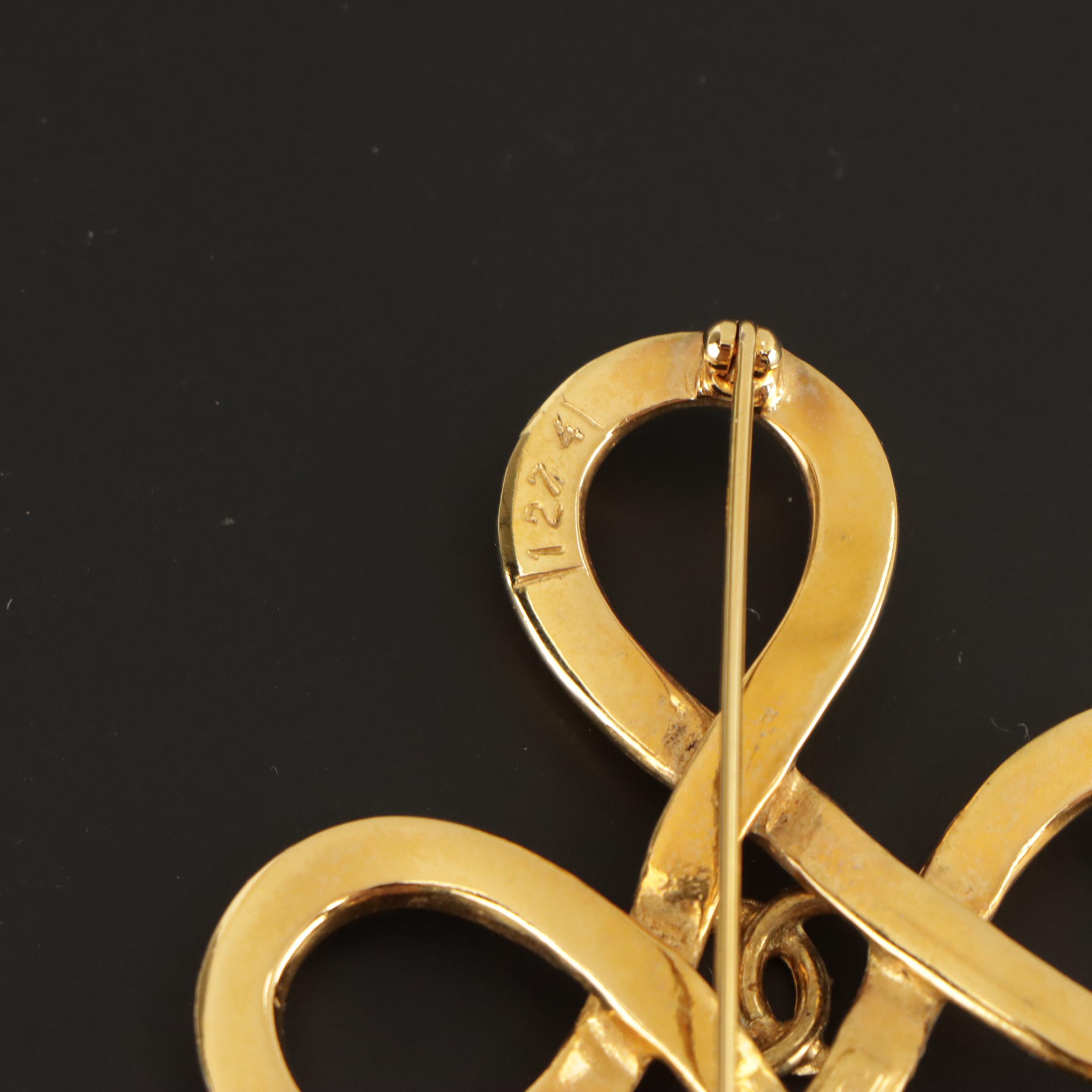 Chanel CC Celtic Knot Brooch Pin