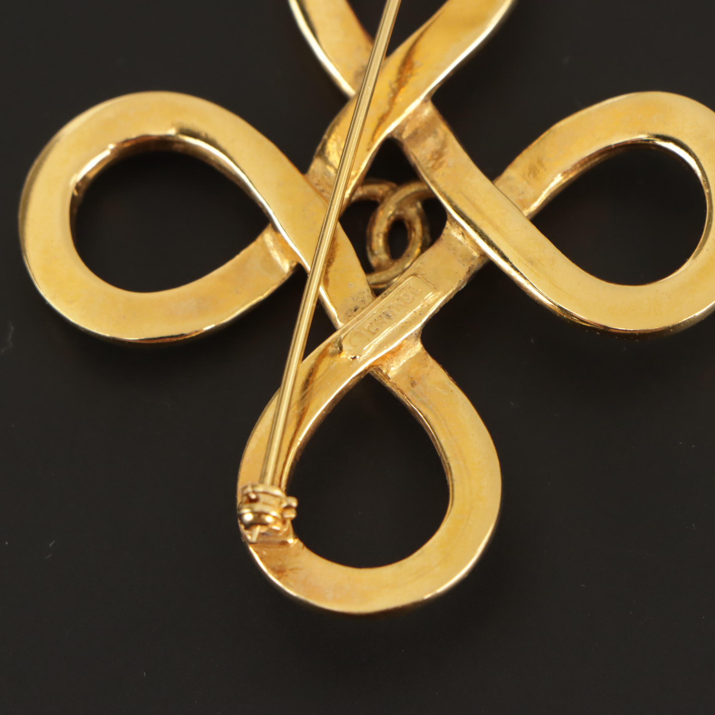 Chanel CC Celtic Knot Brooch Pin