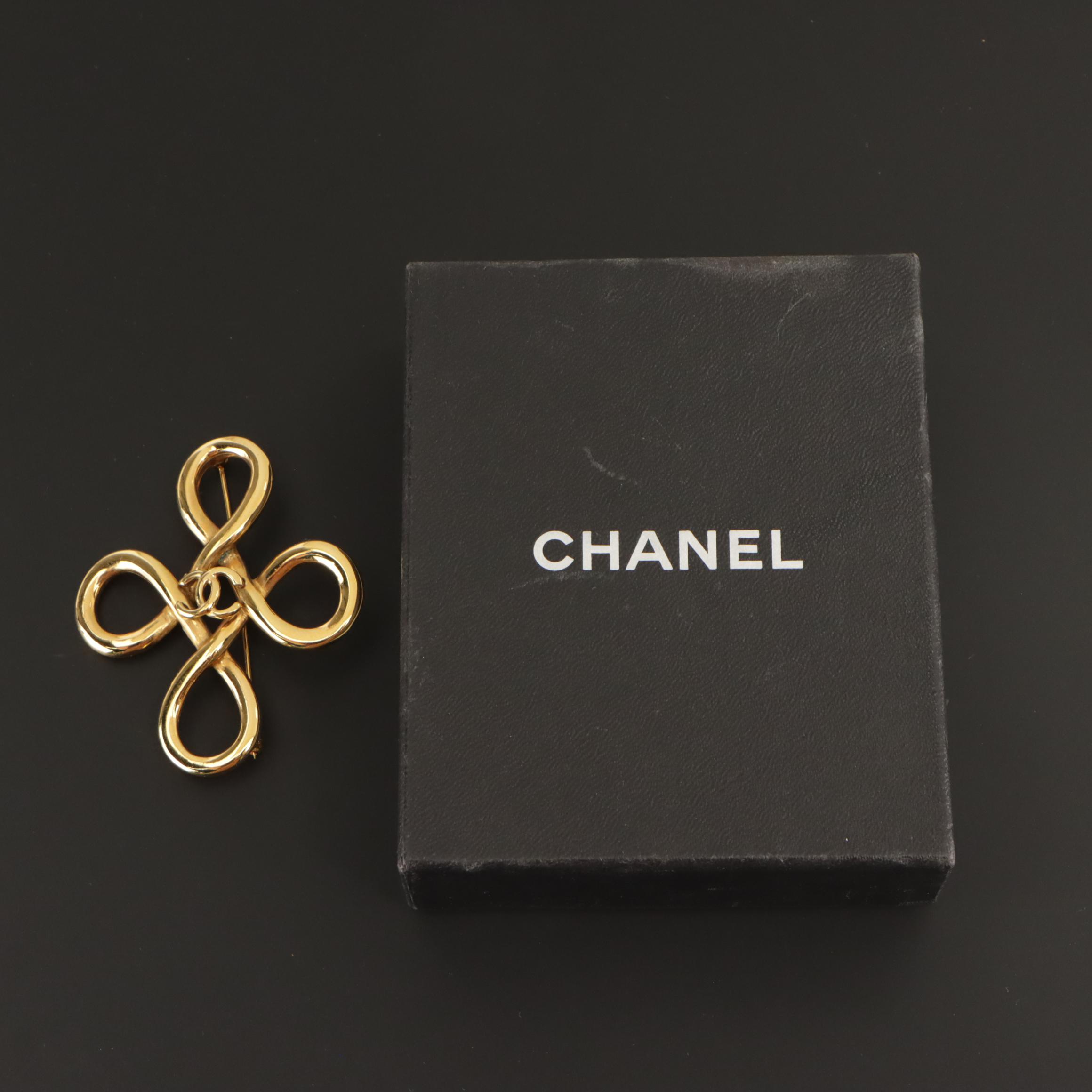 Chanel CC Celtic Knot Brooch Pin
