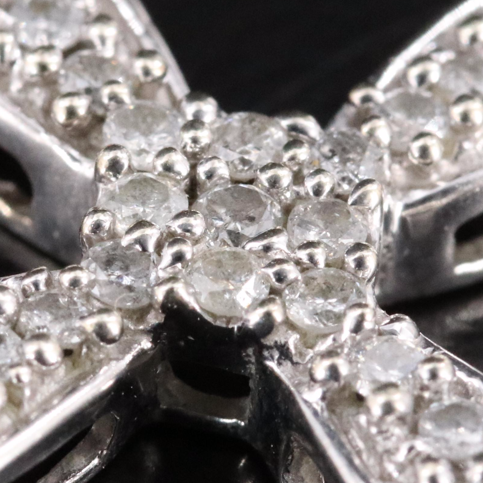 10K 0.45 CTW Diamond Cross Pendant