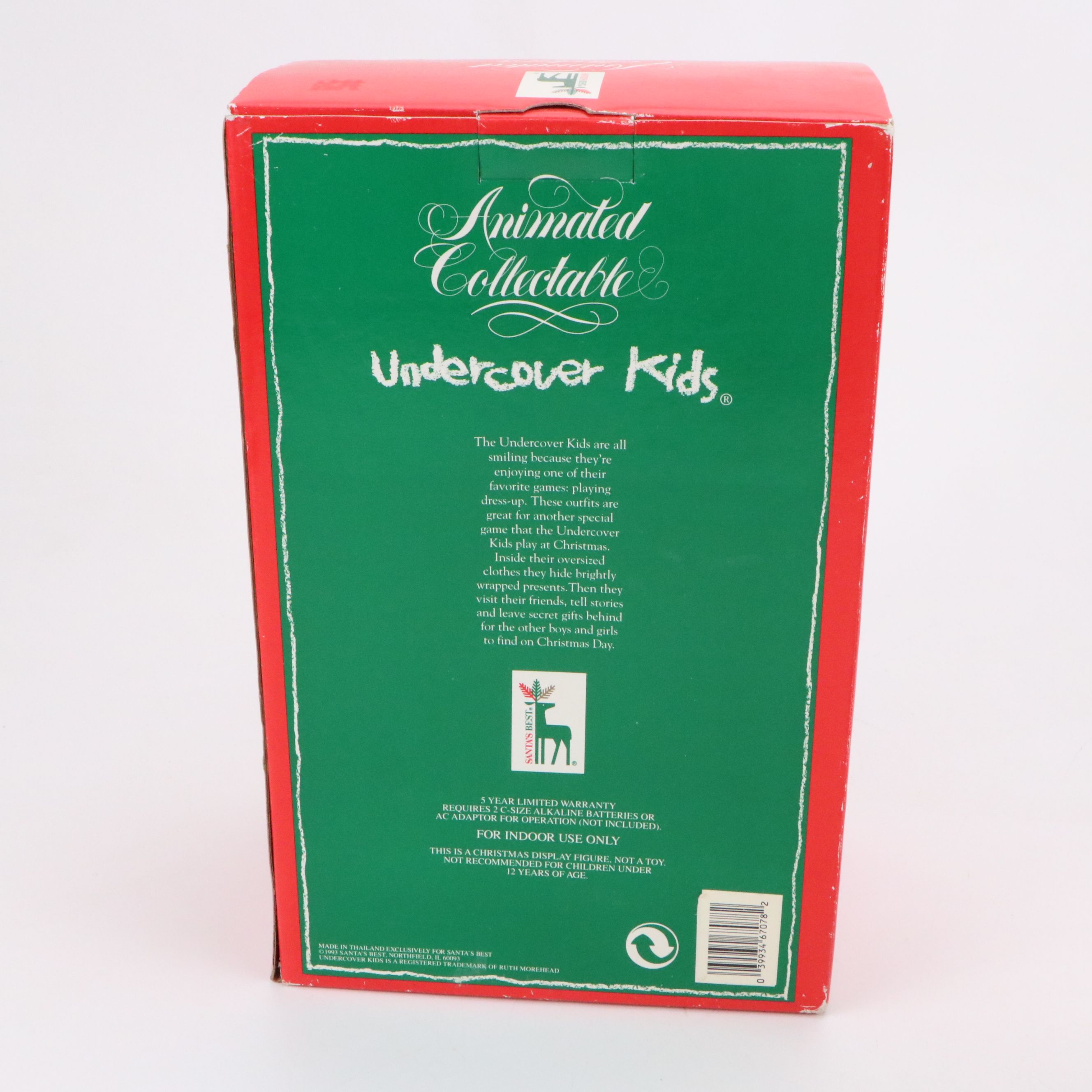 Santa's Best Undercover Kids Animated Figurine with Peanuts and Other Decor