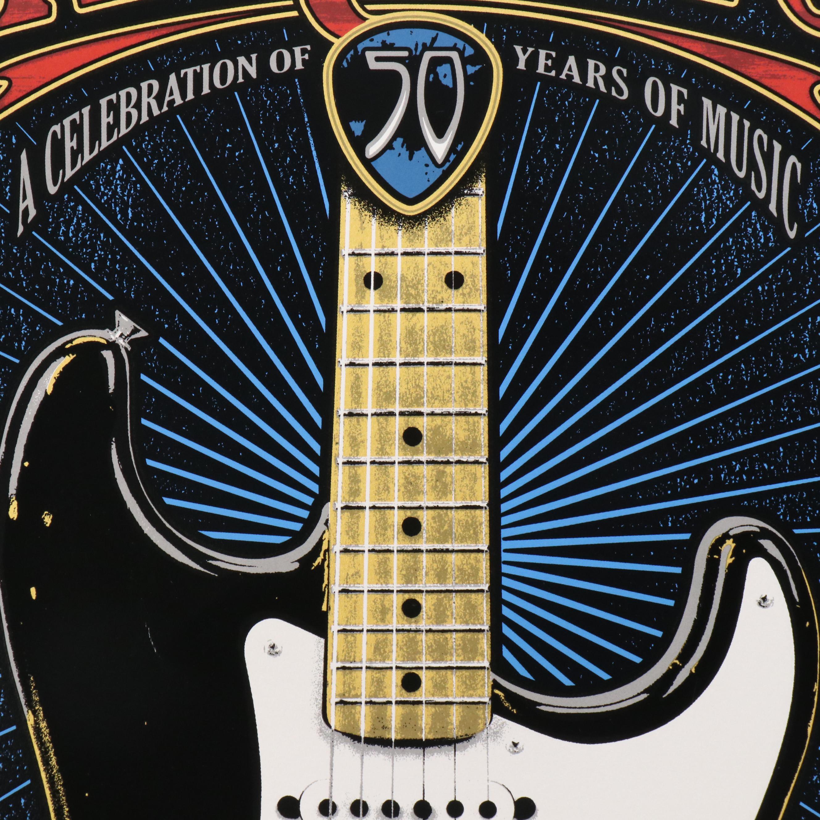 Eric Clapton Serigraph Concert Poster for Madison Square Garden, 2017