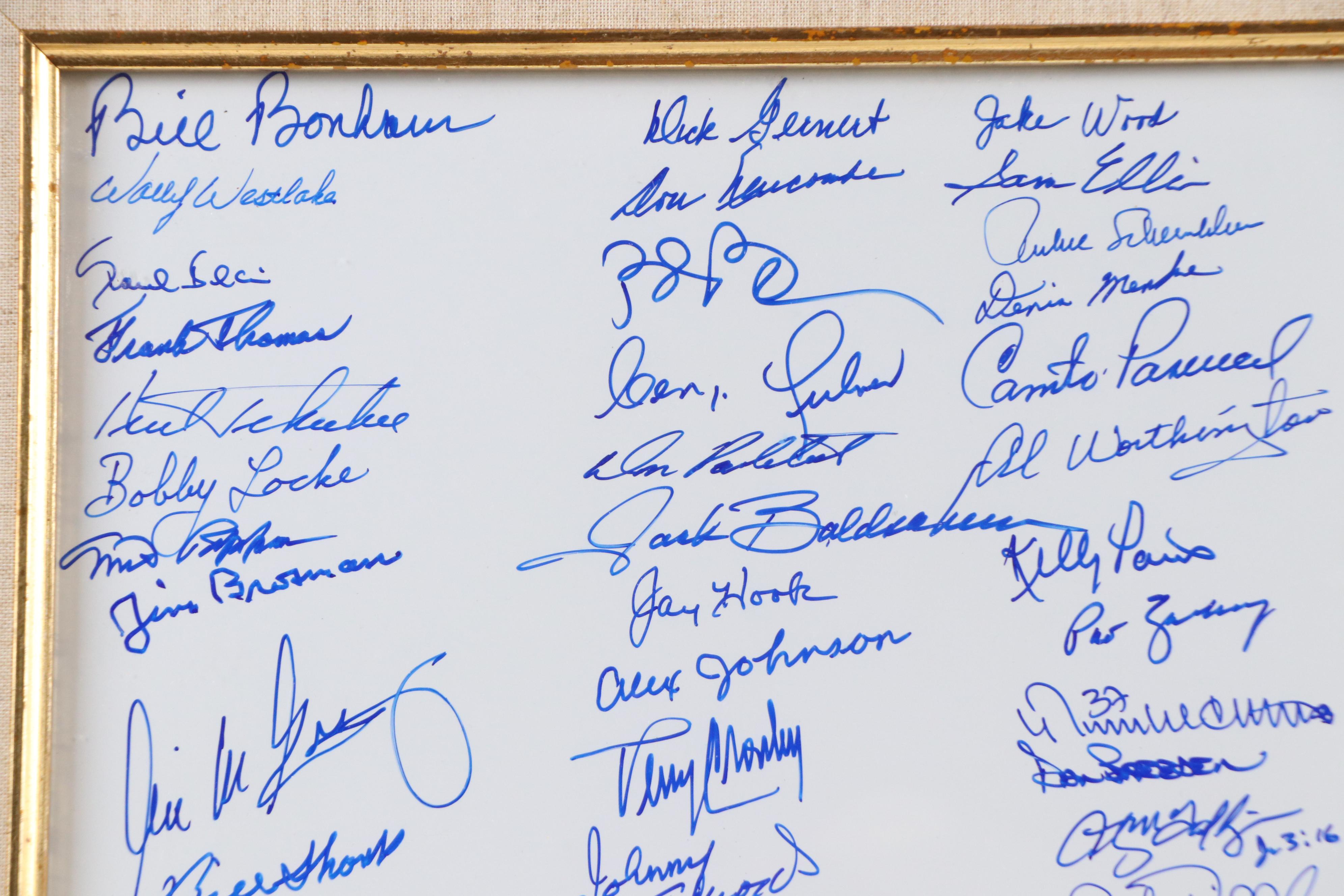 Cincinnati Reds Team Signed Print Featuring Tom Seaver, Dave Parker, and More