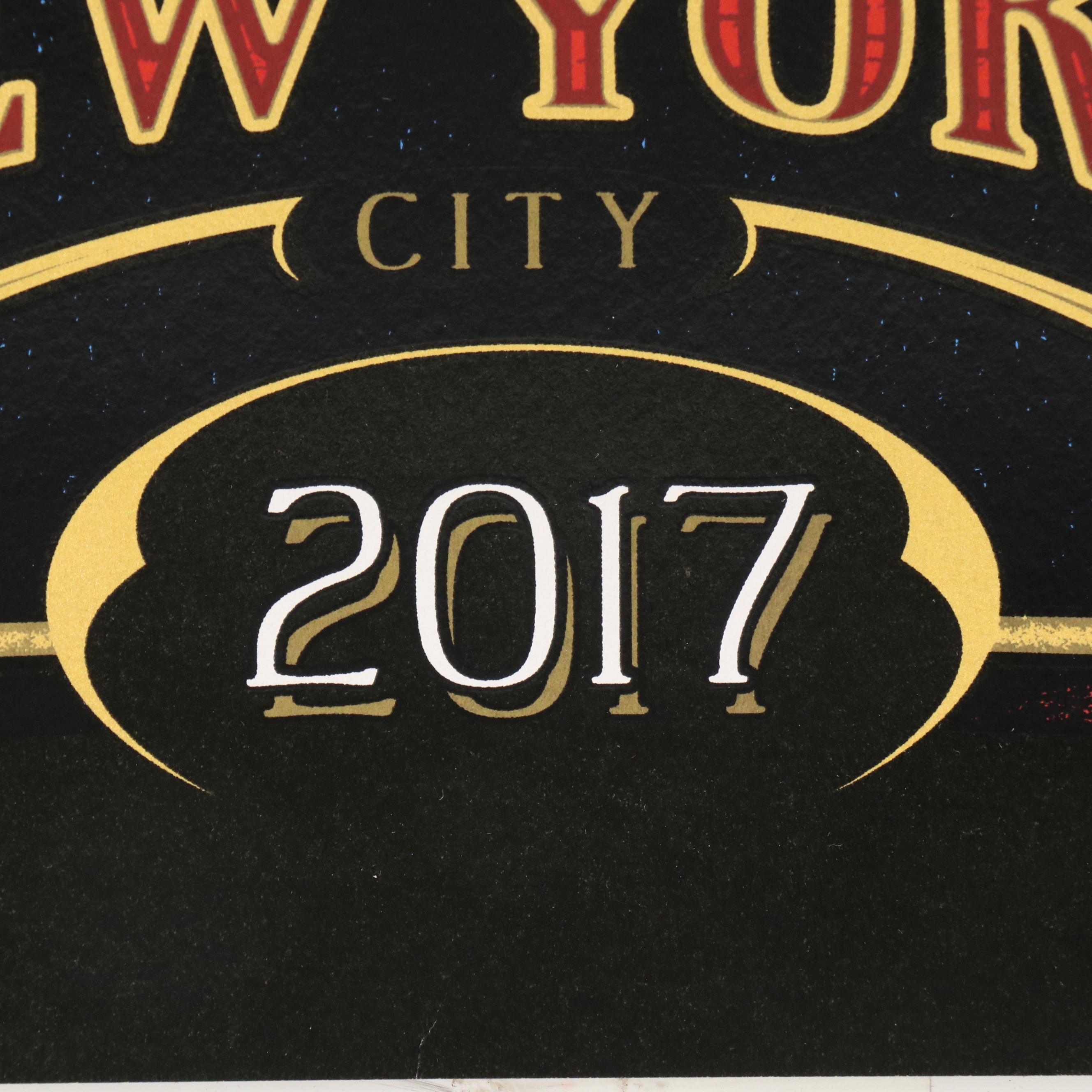 Eric Clapton Serigraph Concert Poster for Madison Square Garden, 2017