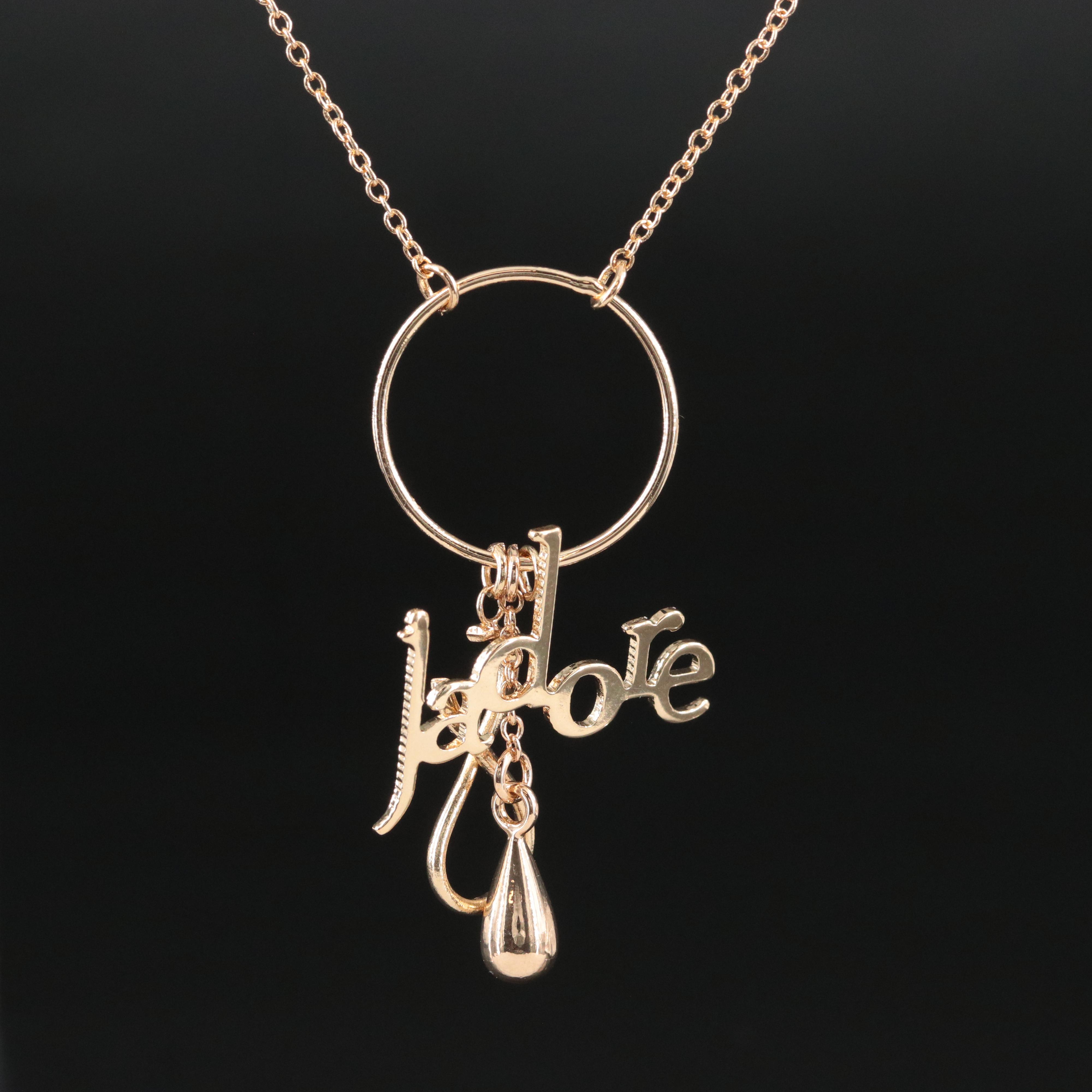 Christian Dior J'adore Charm Necklace
