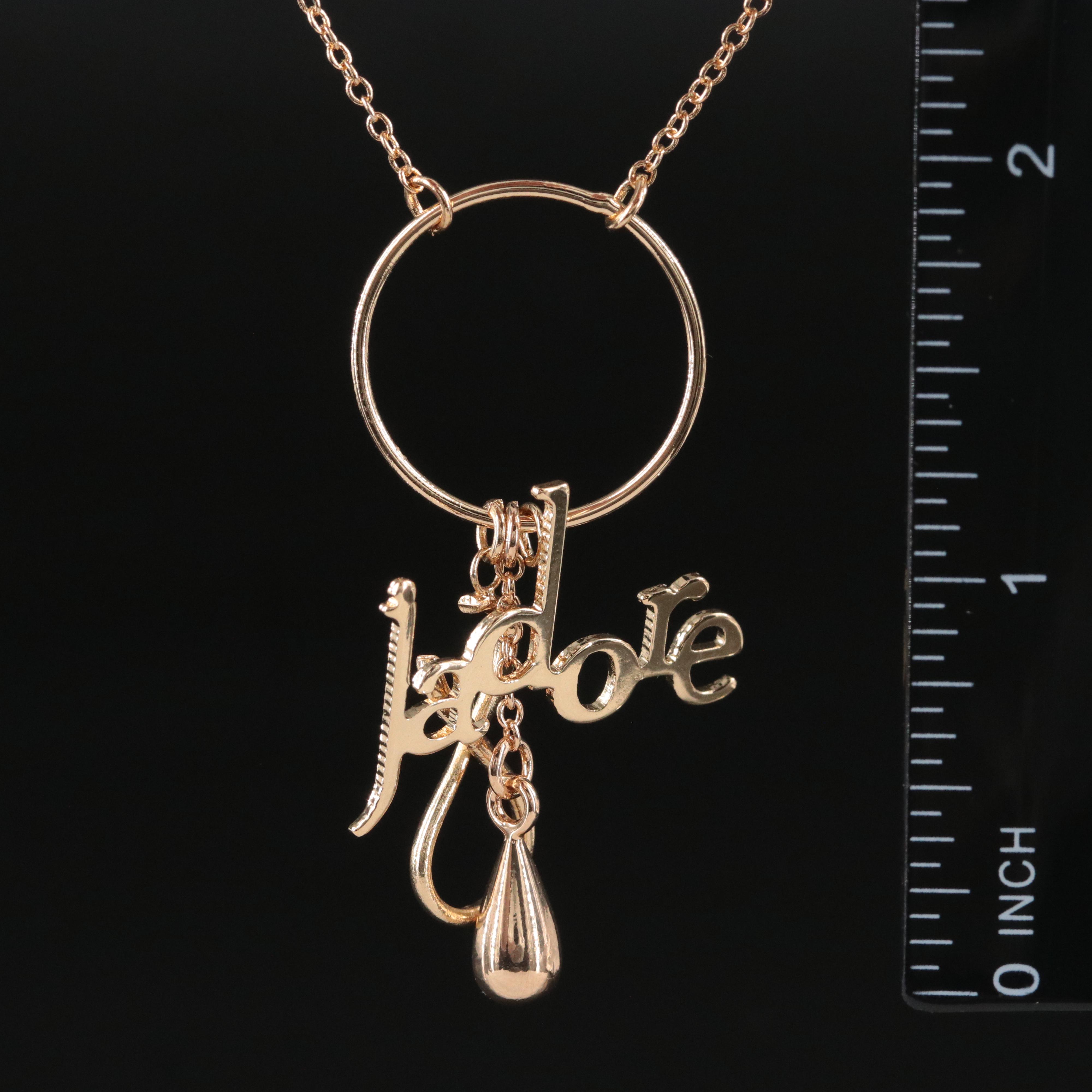 Christian Dior J'adore Charm Necklace