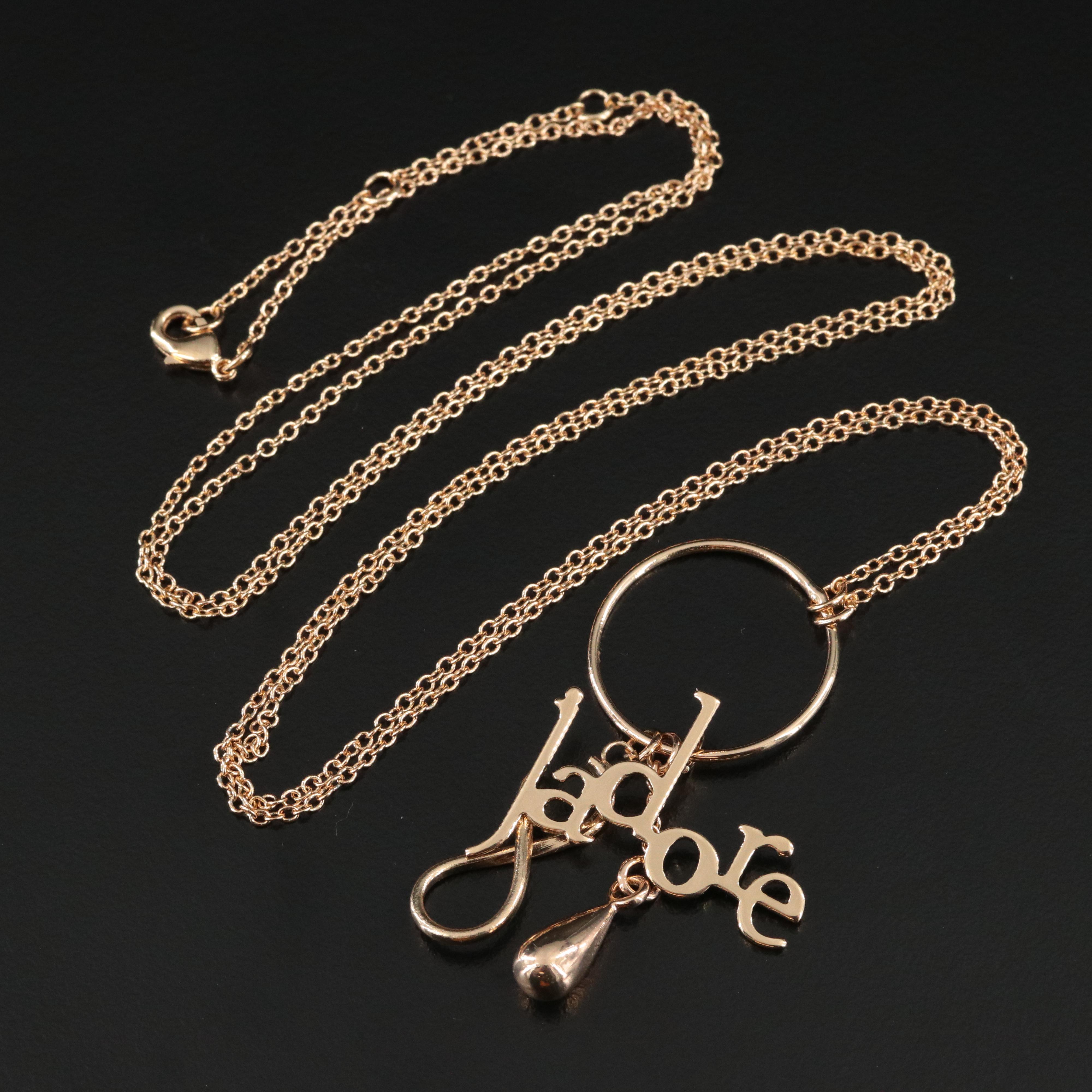 Christian Dior J'adore Charm Necklace