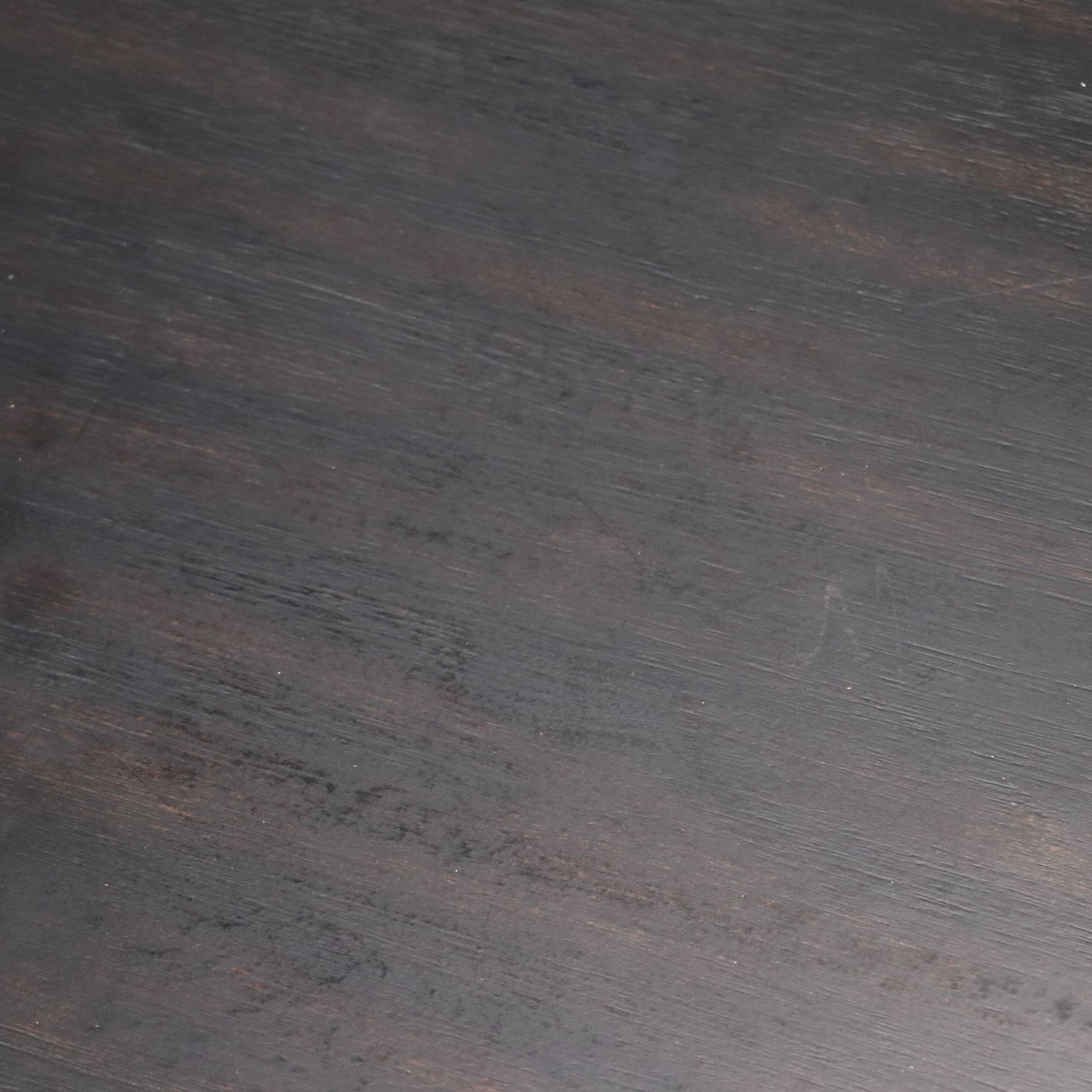 Modern Distressed Wooden Pedestal Dinging Table