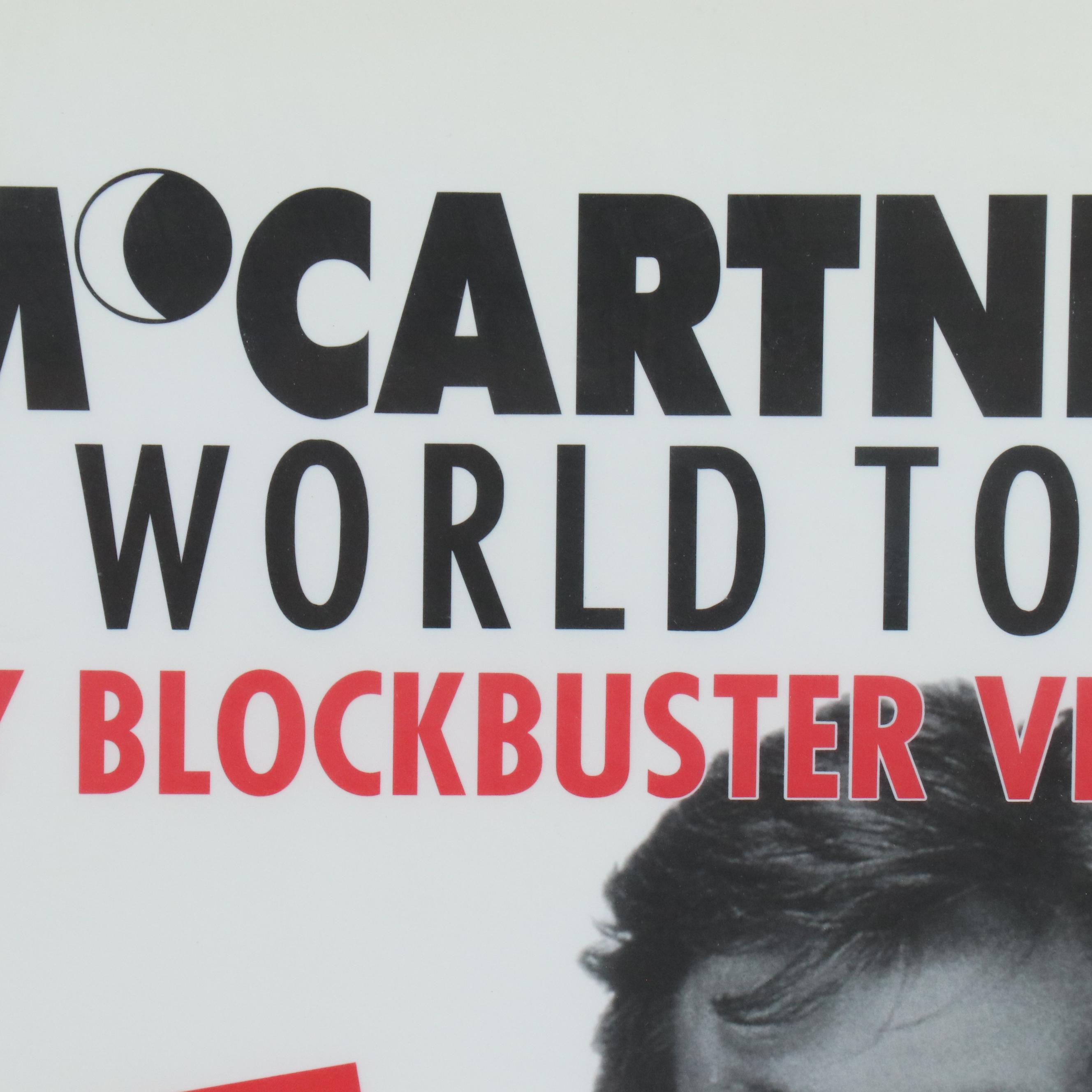 Paul McCartney Blockbuster Video Poster, 1993
