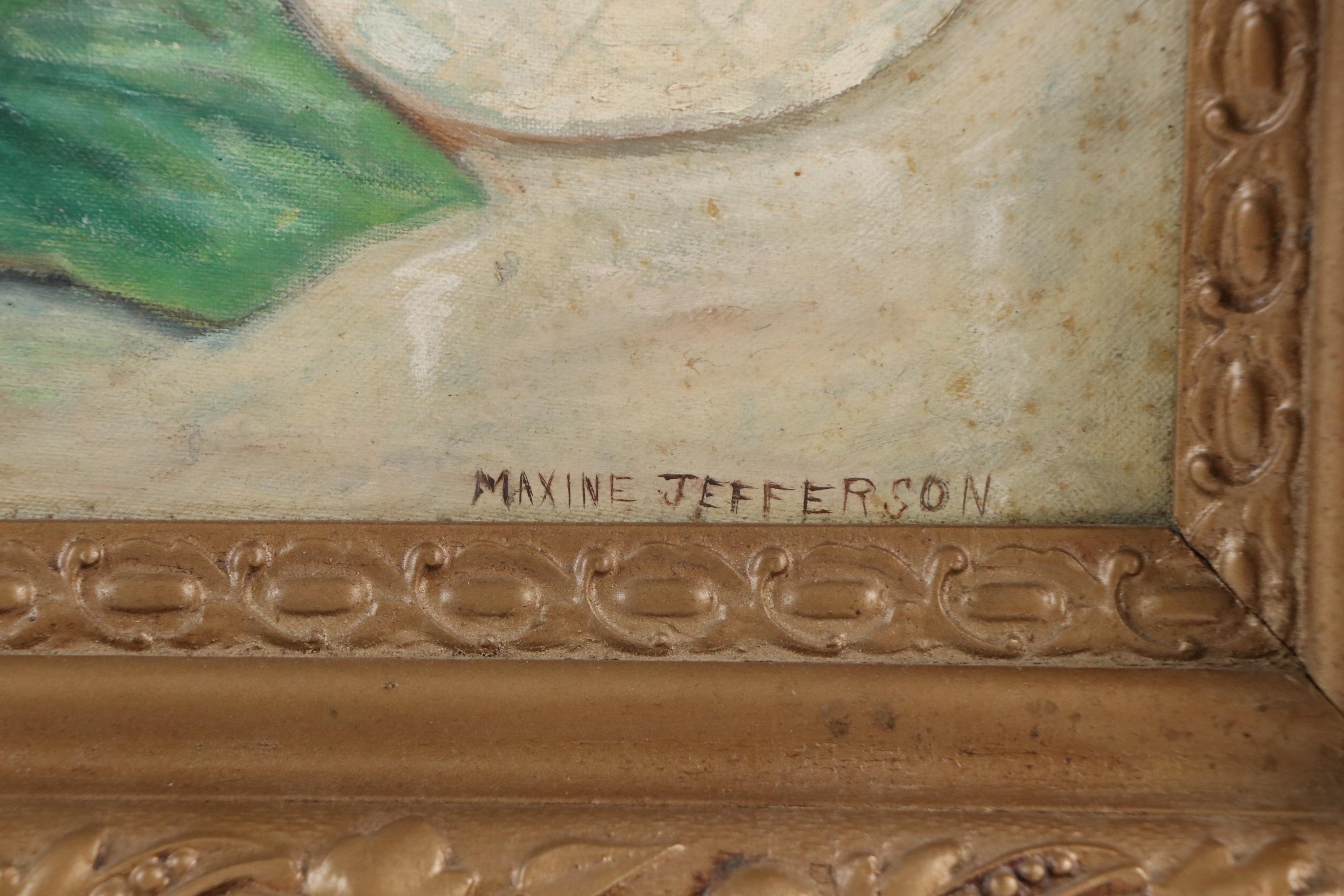Maxine Jefferson Still Life Oil Painting, Circa 1940