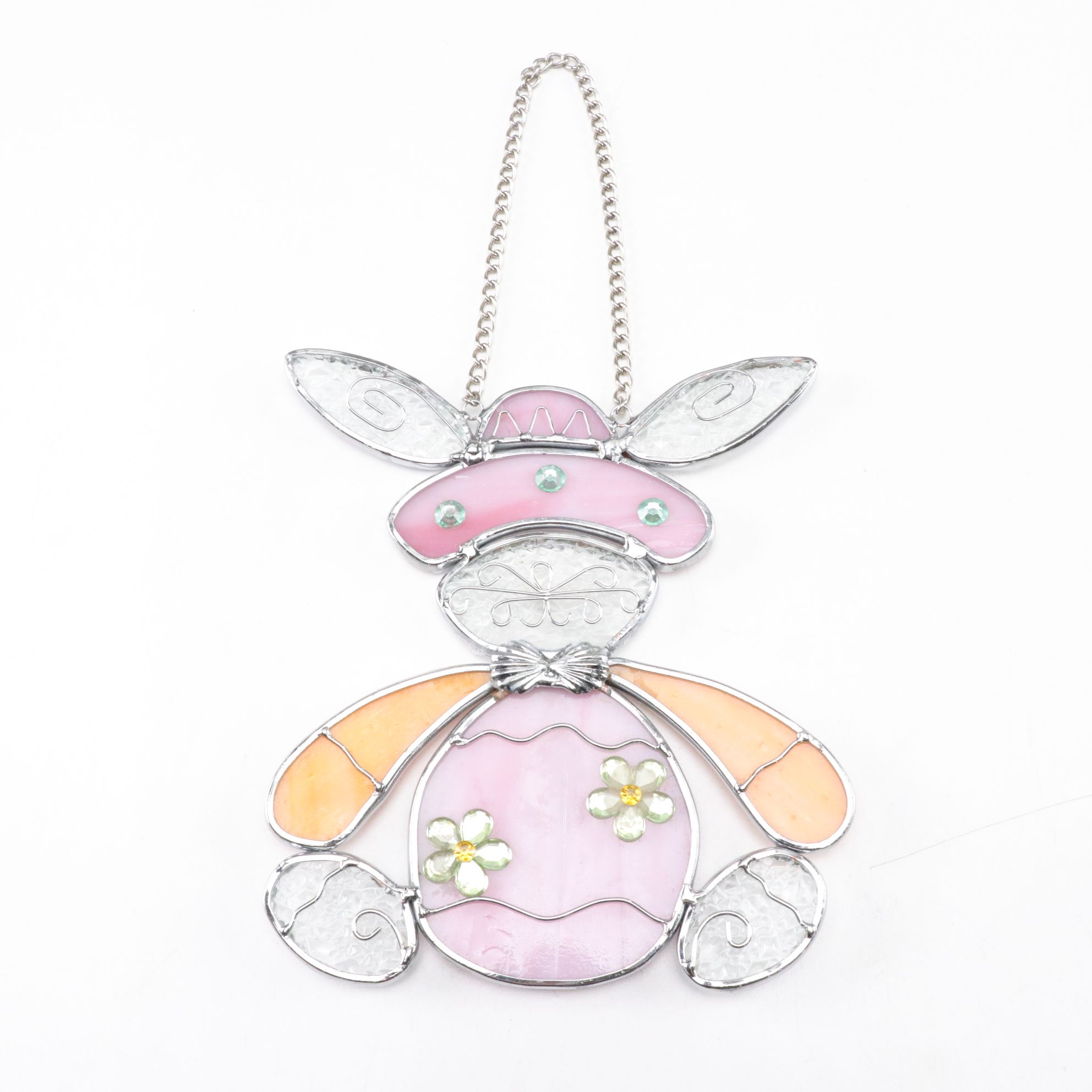 Seven Stained Glass Sun Catchers with Easter Bunny, Sea Gull, and More