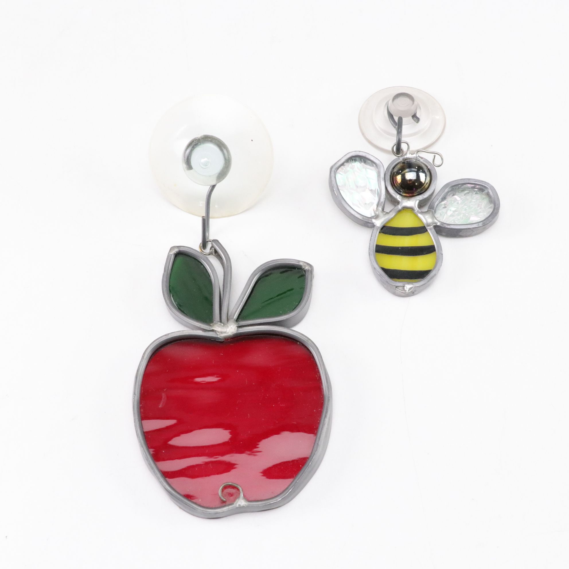 Seven Stained Glass Sun Catchers with Easter Bunny, Sea Gull, and More