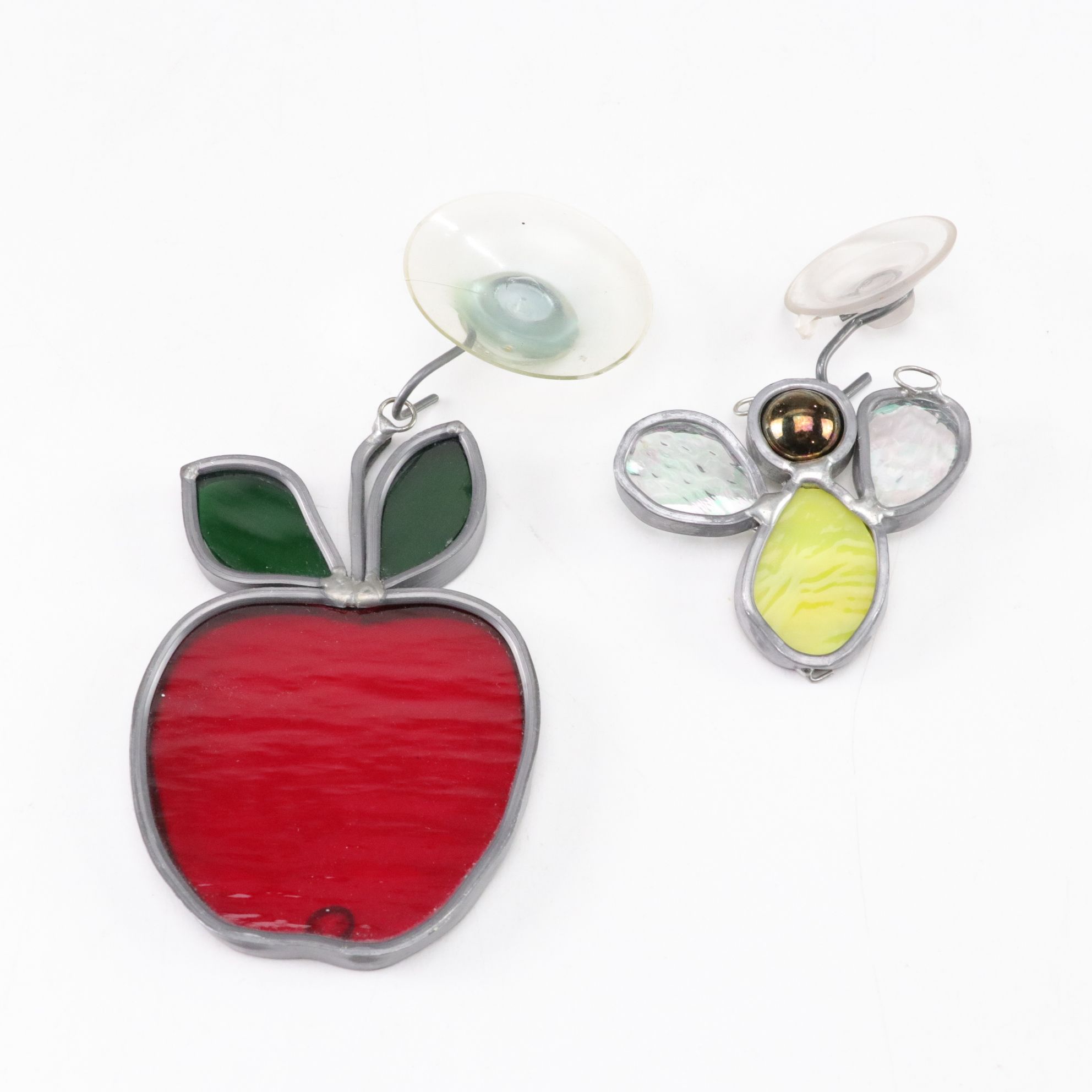 Seven Stained Glass Sun Catchers with Easter Bunny, Sea Gull, and More