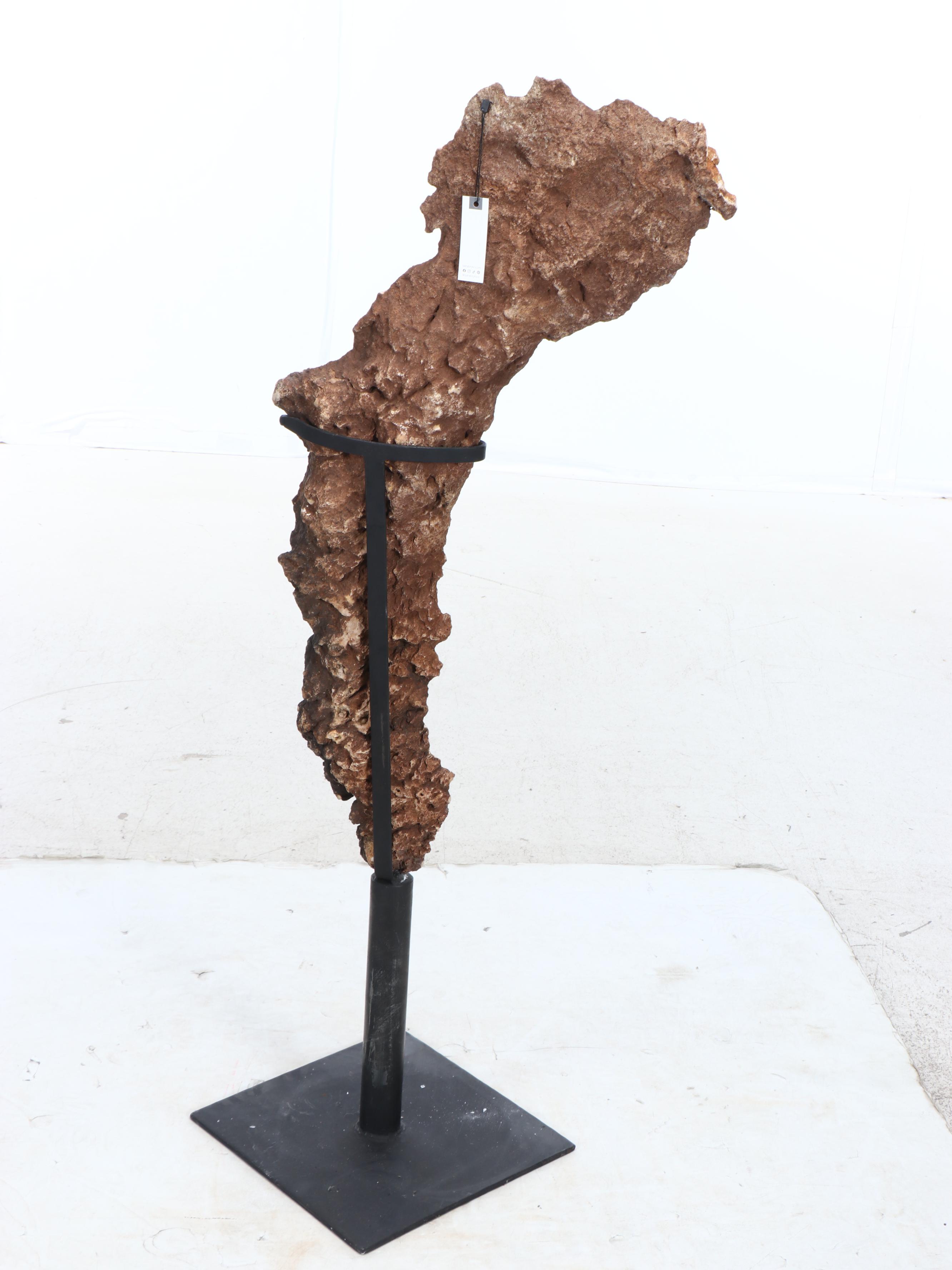 Pink Amethyst Specimen on Metal Display Stand