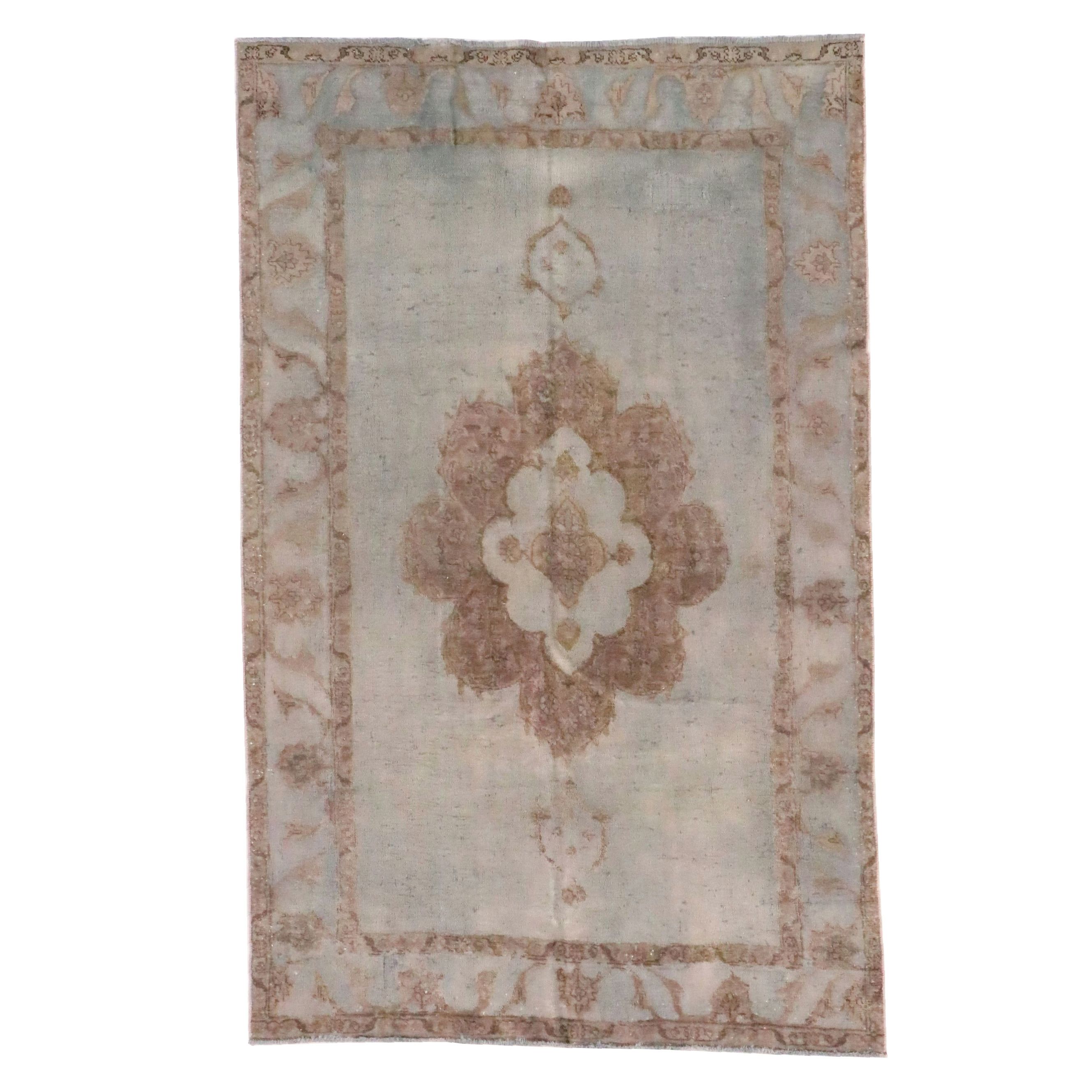 6' x 9'8 Hand-Knotted Turkish Area Rug