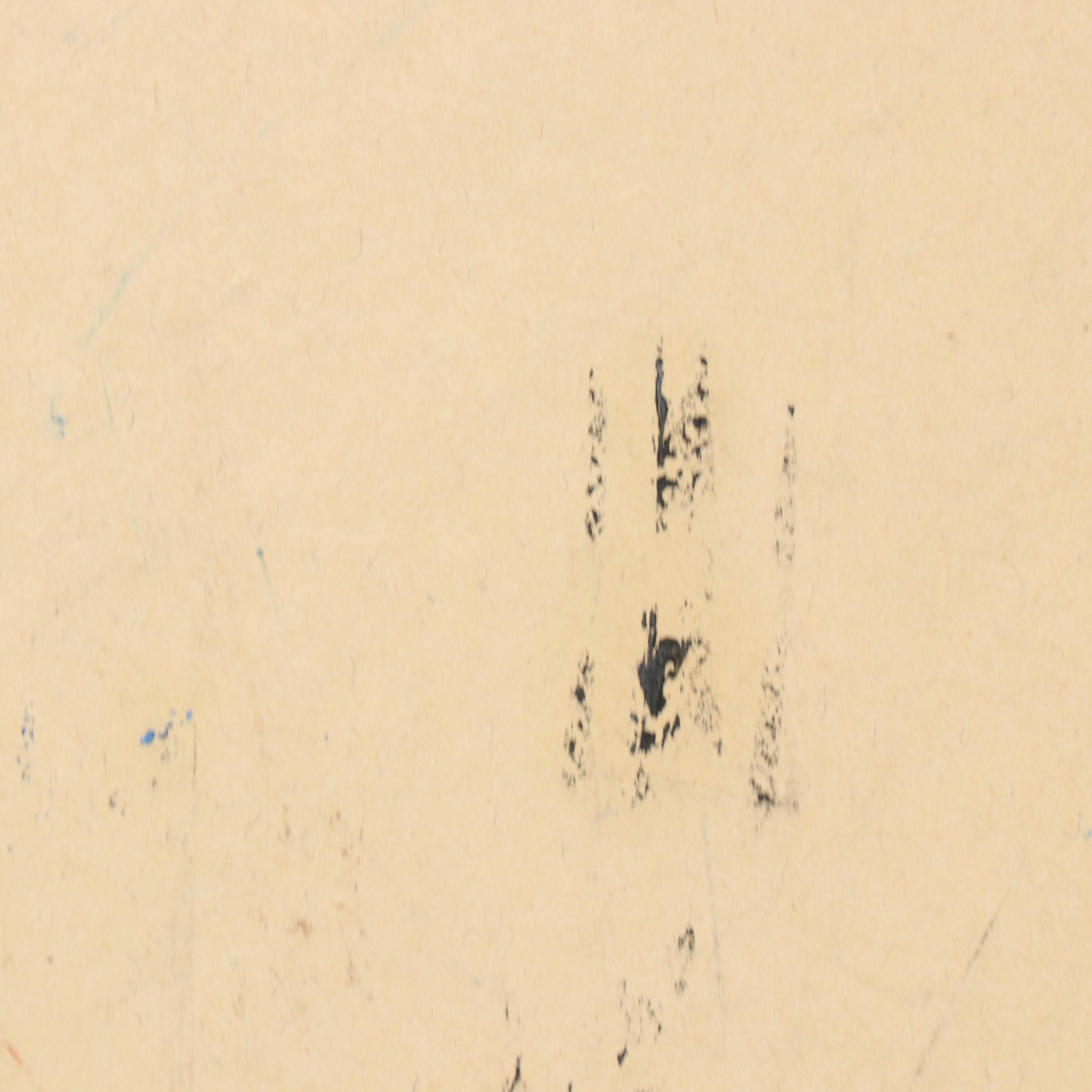 Janice Guttman Stylized Architectural Acrylic Painting "Casbah, Morocco," 1990