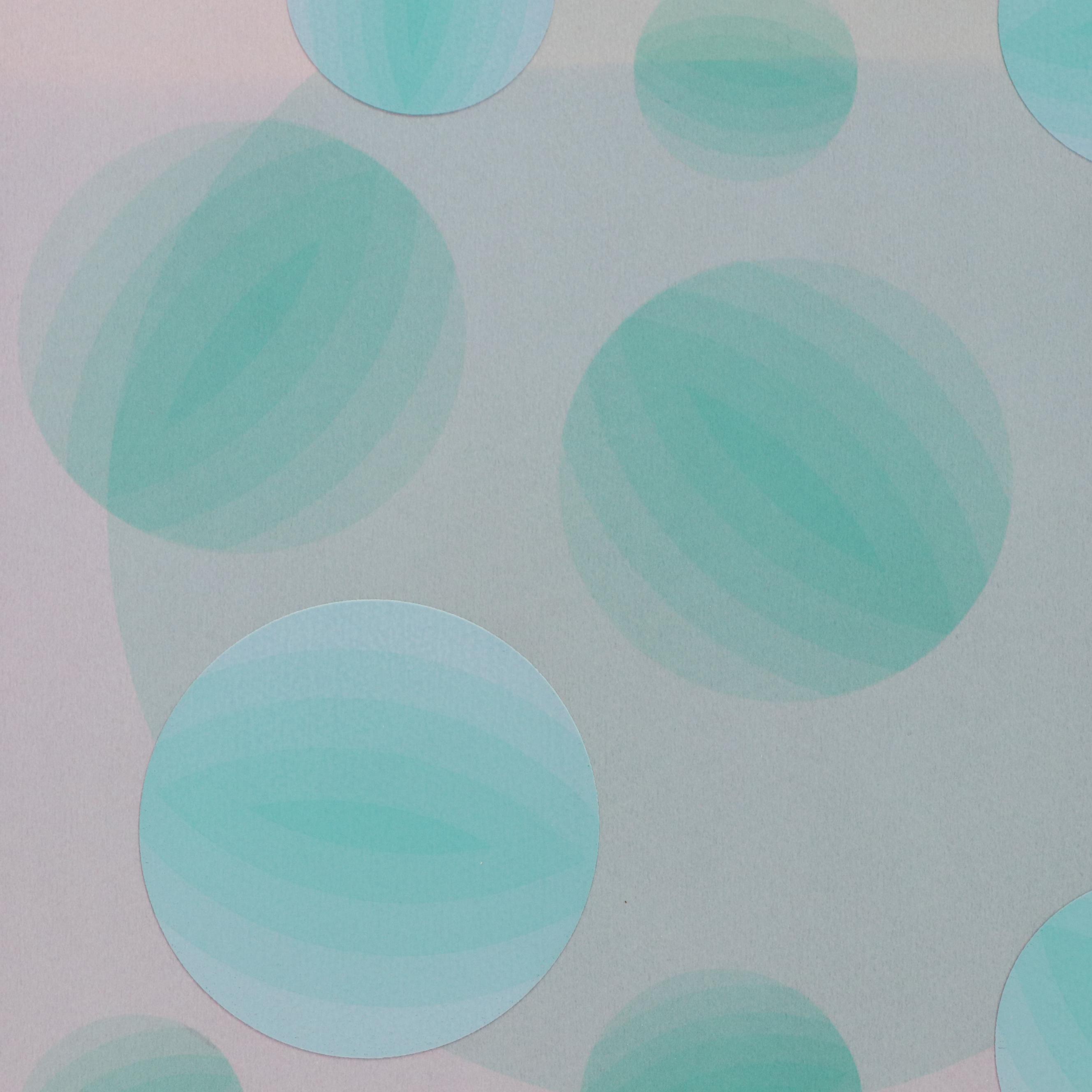 Nobuteru Shimotakahara Op Art Serigraph "Composition of Time and Space"