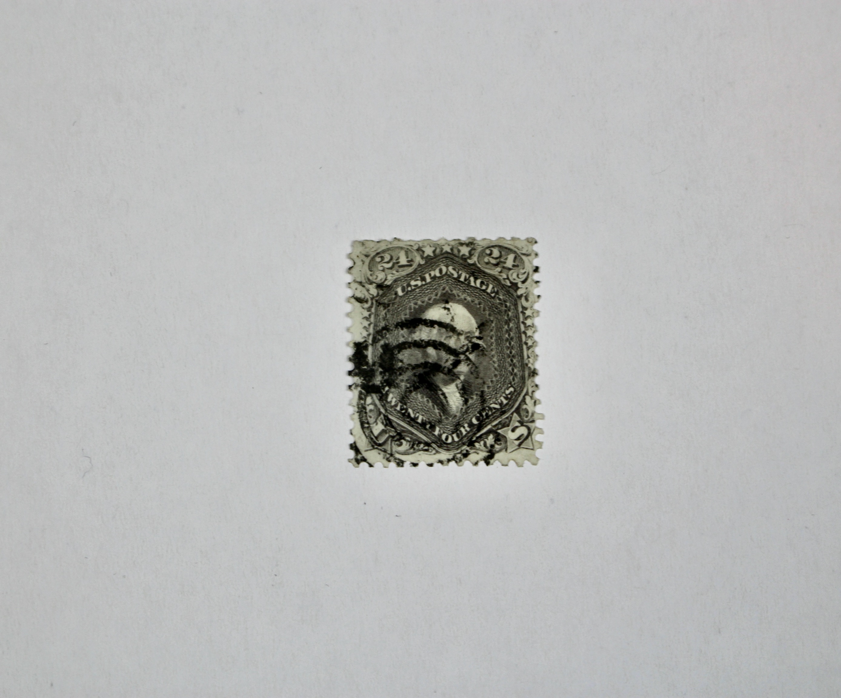 Five Early Used U.S. Postage Stamps, Scott 29 to 218