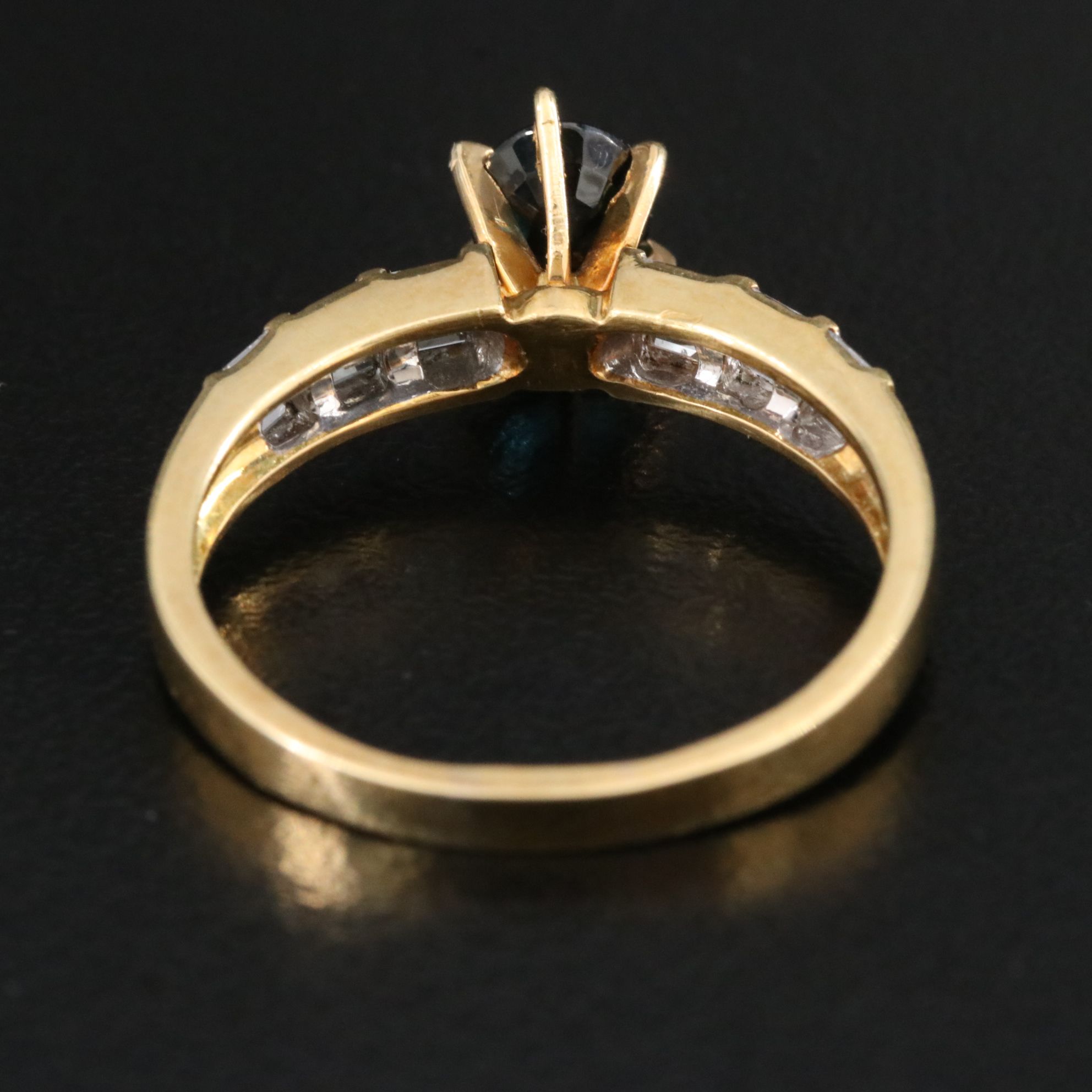 18K Sapphire and Diamond Ring