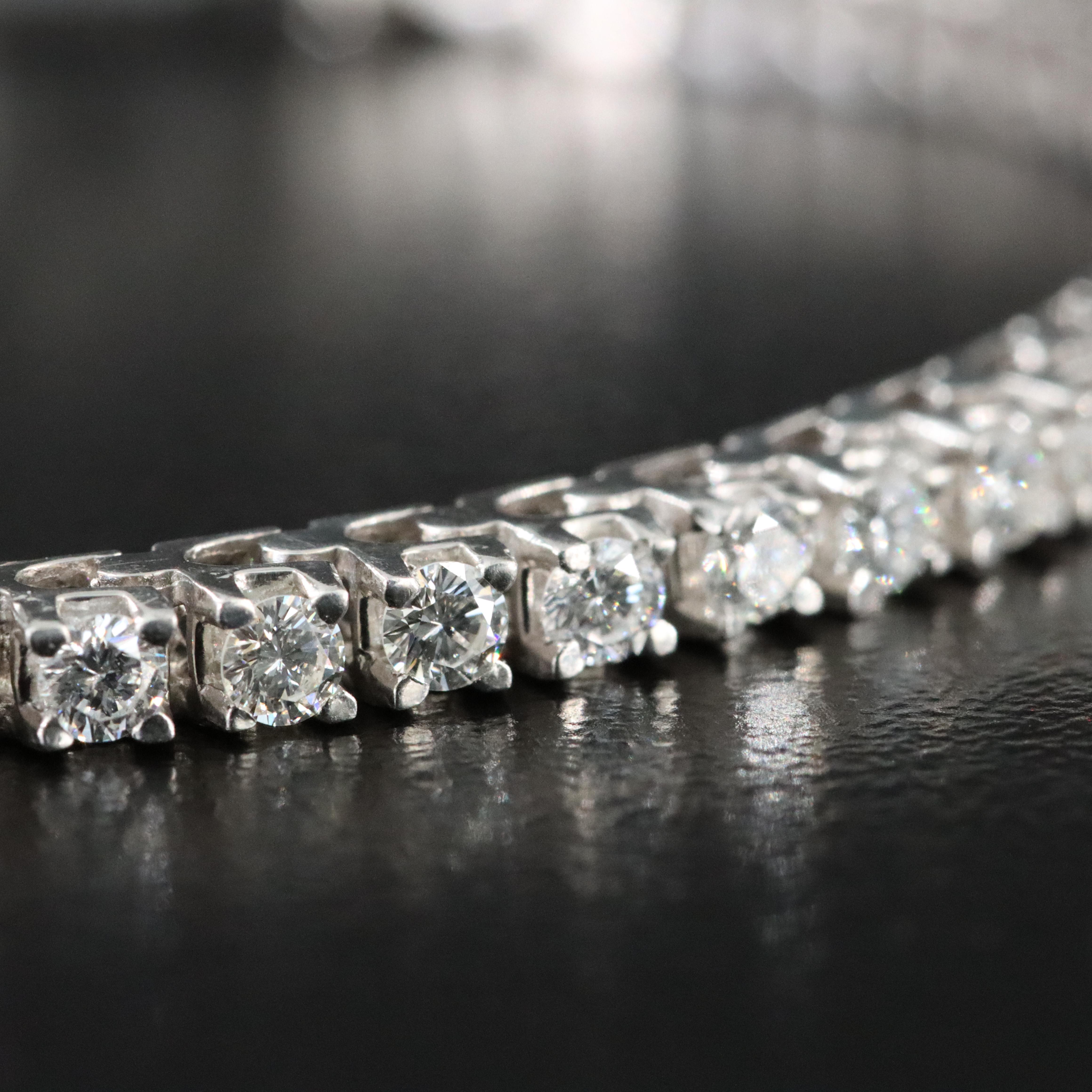 Platinum 2.28 CTW Diamond Line Bracelet