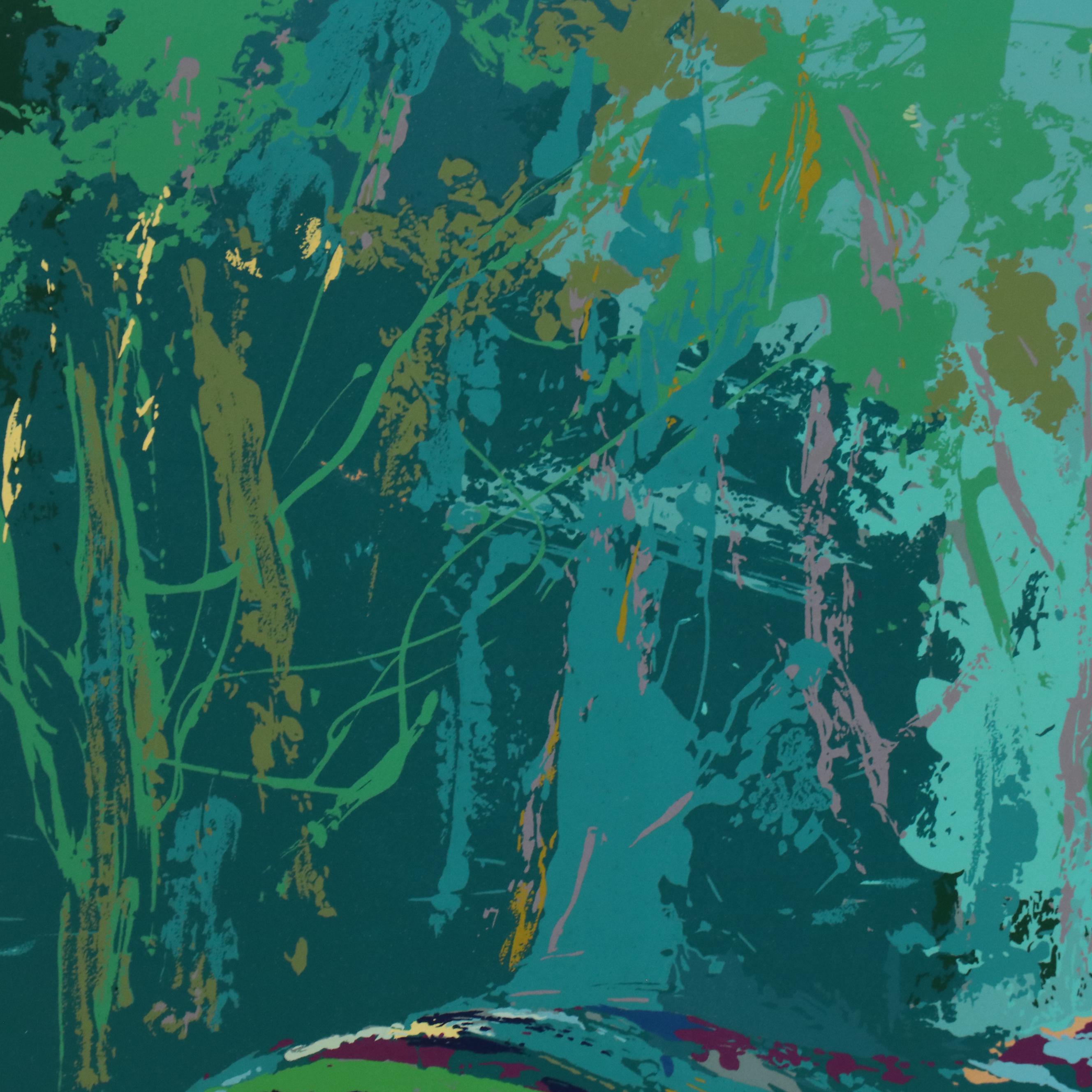 LeRoy Neiman Serigraph "Zebra Family," 1978