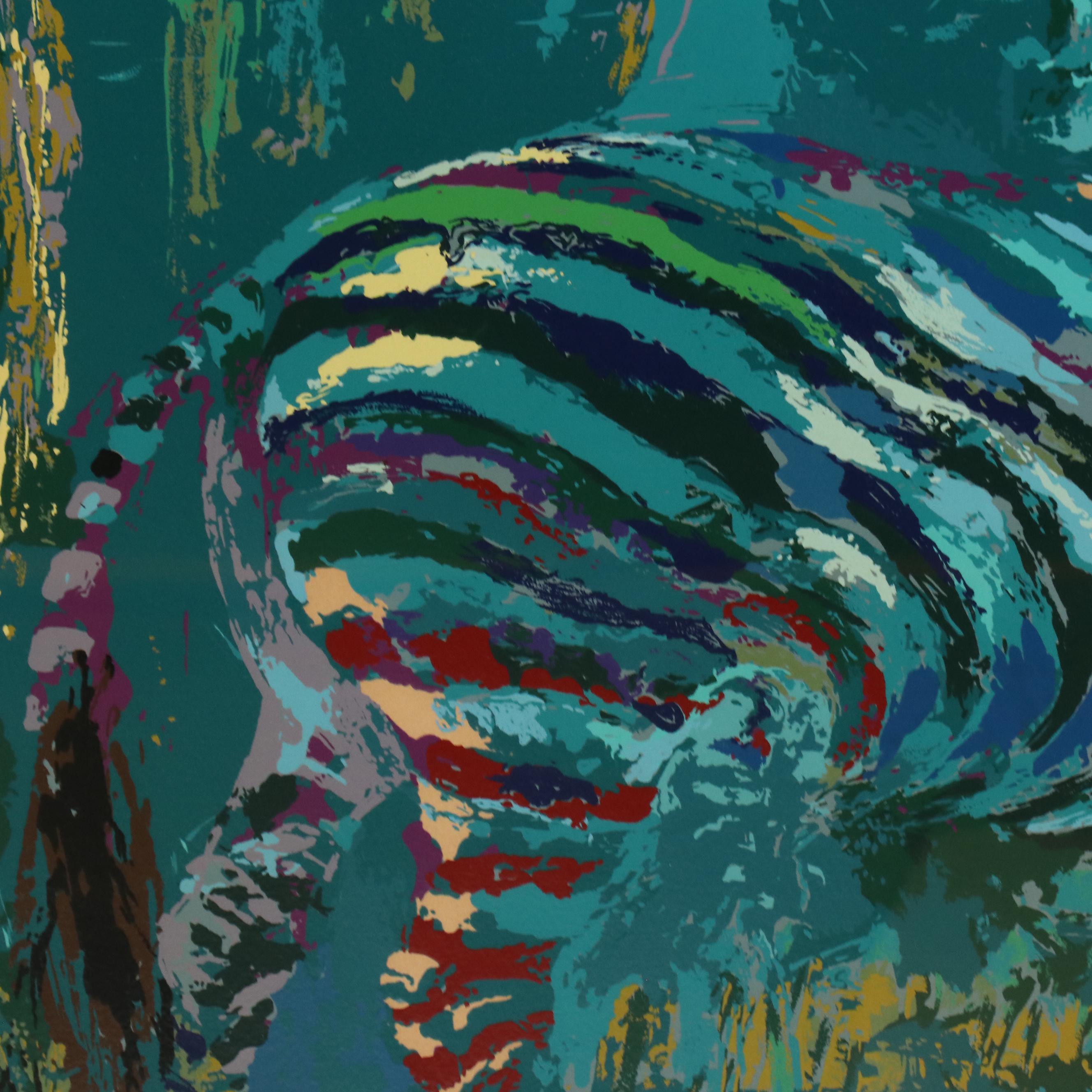 LeRoy Neiman Serigraph "Zebra Family," 1978