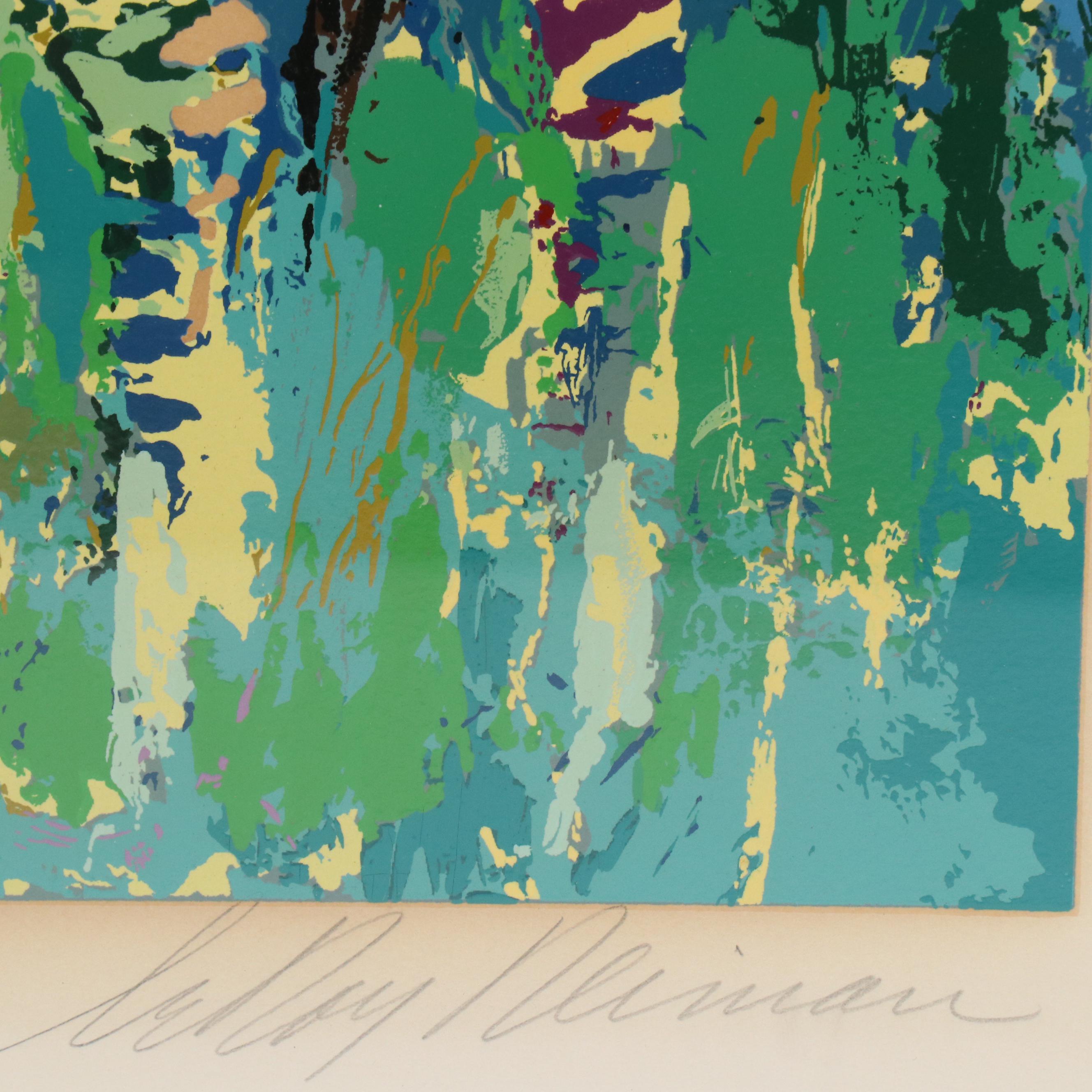 LeRoy Neiman Serigraph "Zebra Family," 1978