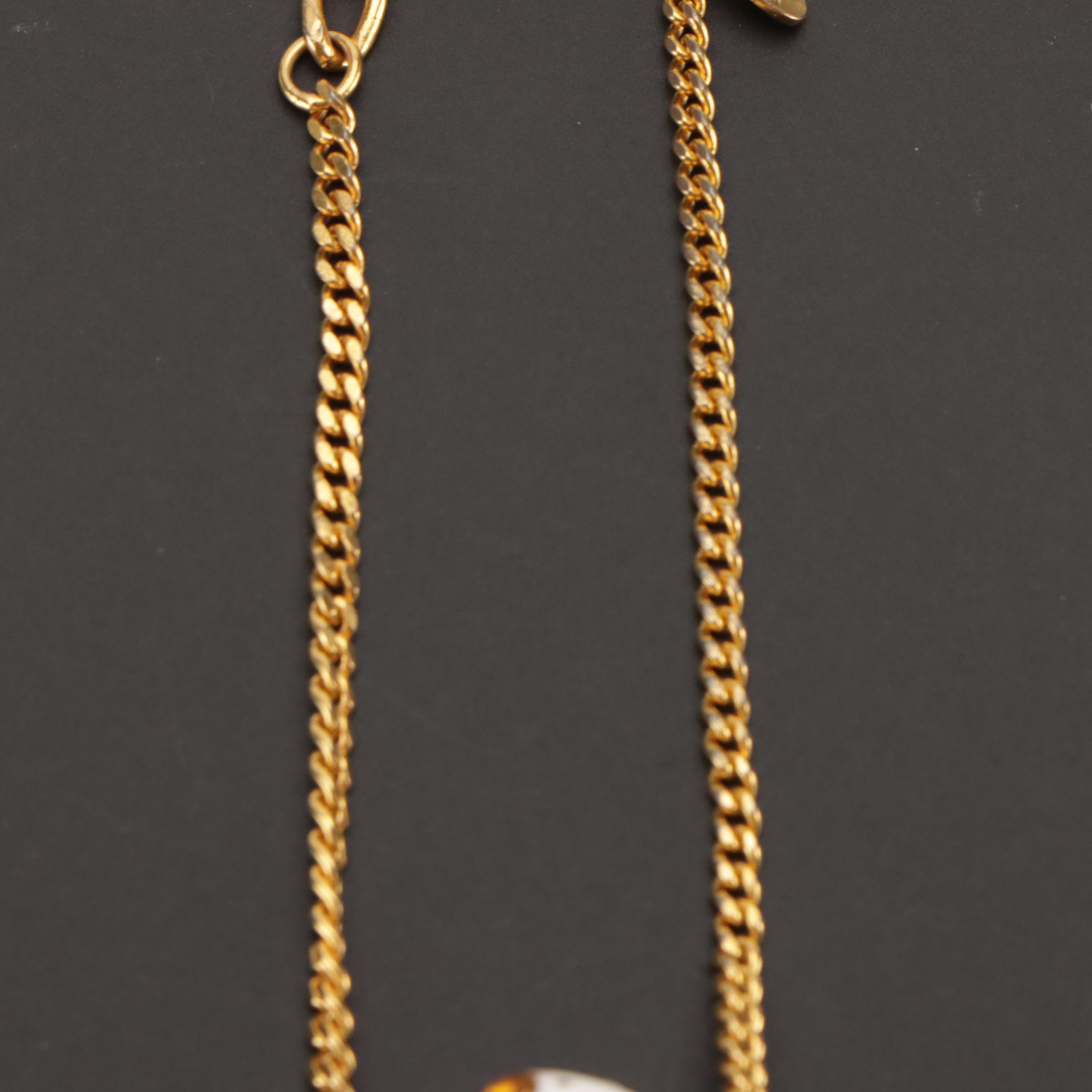 Chanel CC Crystal Soccer Ball Charm Bracelet