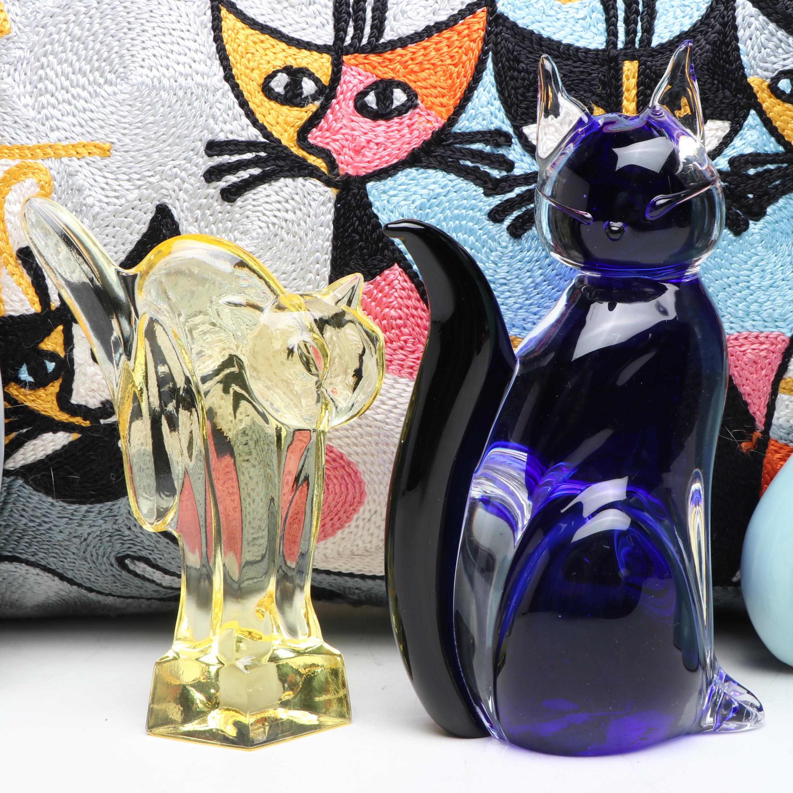 Goebel Rosina Wachtmeister Vase and Figures with Other Cat Décor