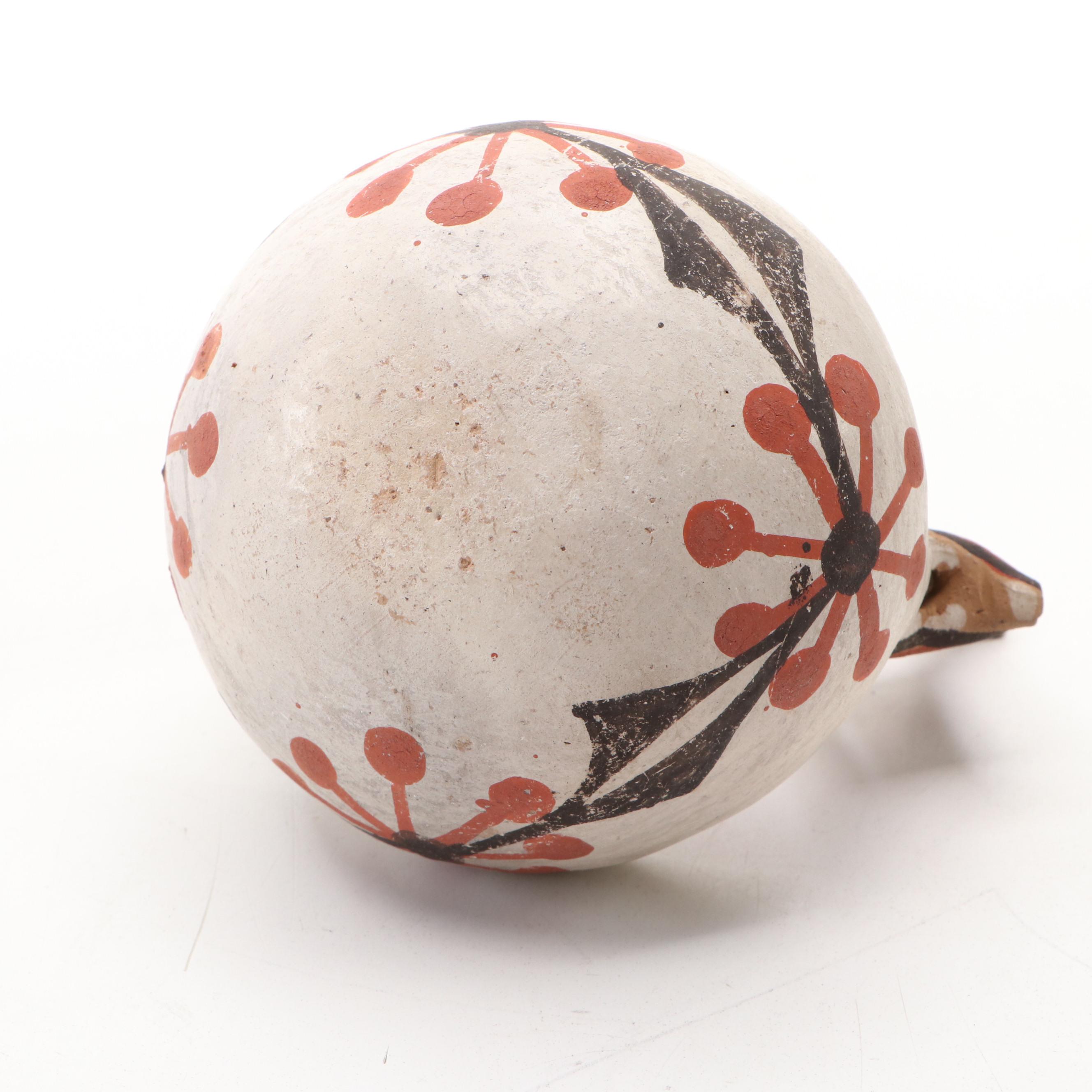 W. Concho Aconma Pottery Vase with Other Earthenware Basket