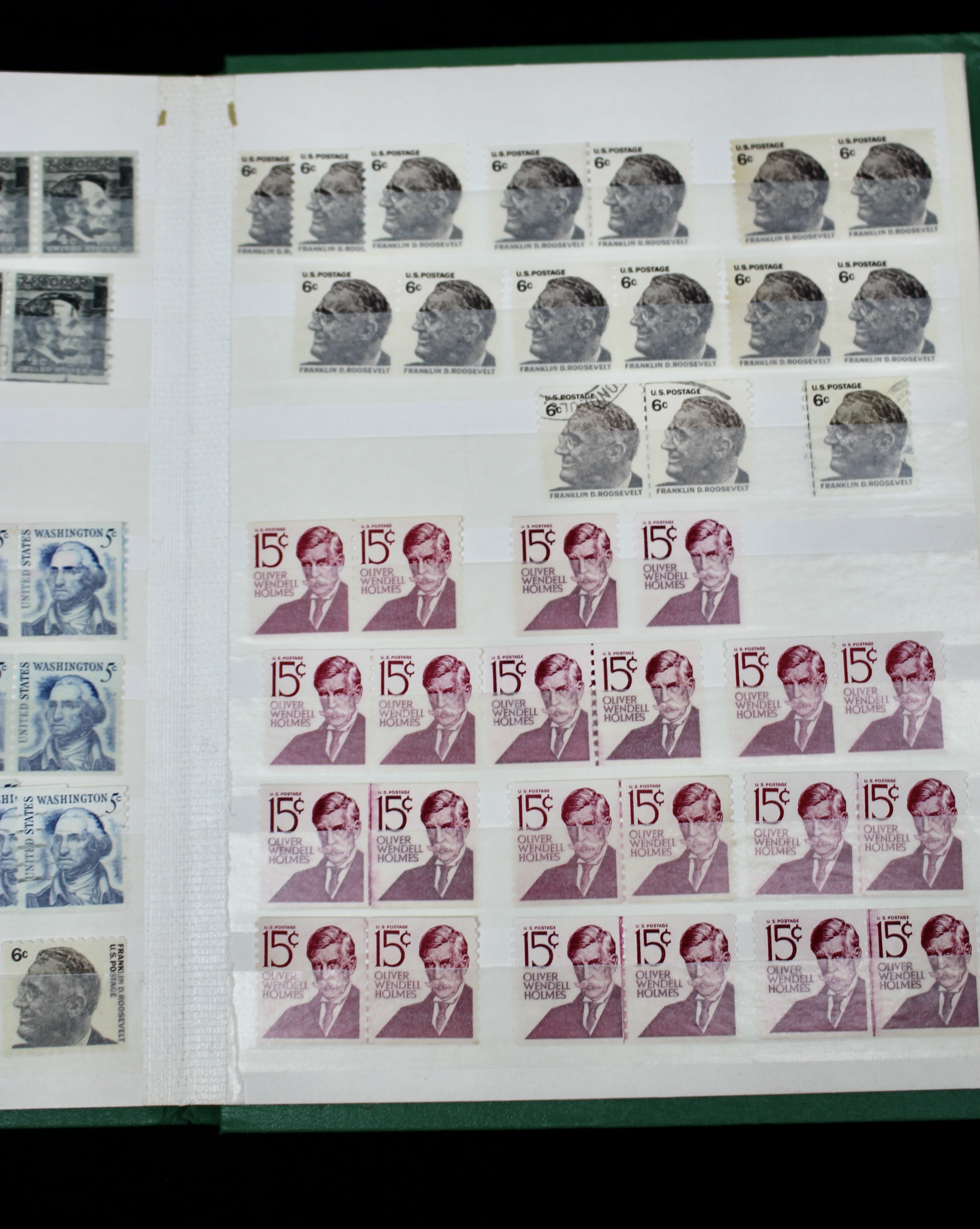 Dealer Stock Book of U.S. Postage Stamp Coils, Mint and Used