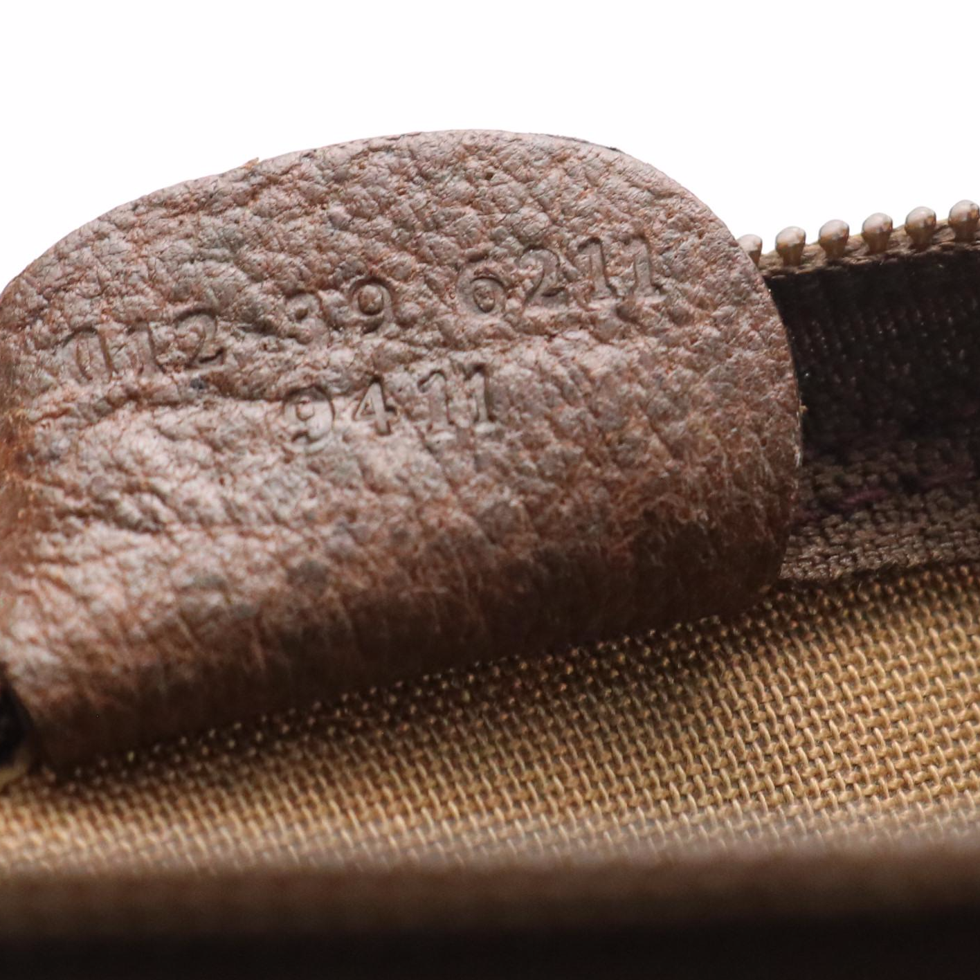 Gucci Interlocking GG Web Stripe Large Zip Tote in GG Supreme Canvas