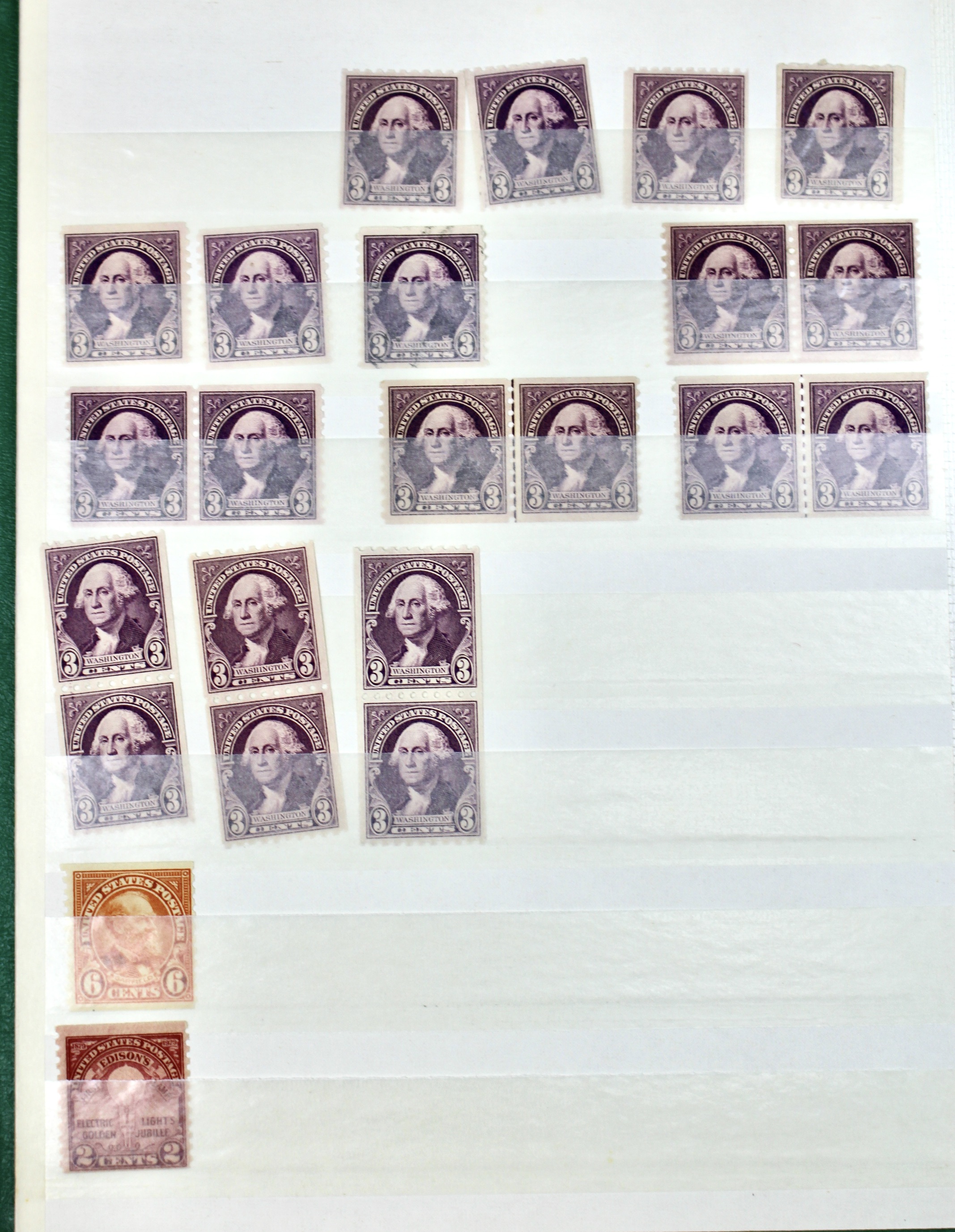 Dealer Stock Book of U.S. Postage Stamp Coils, Mint and Used