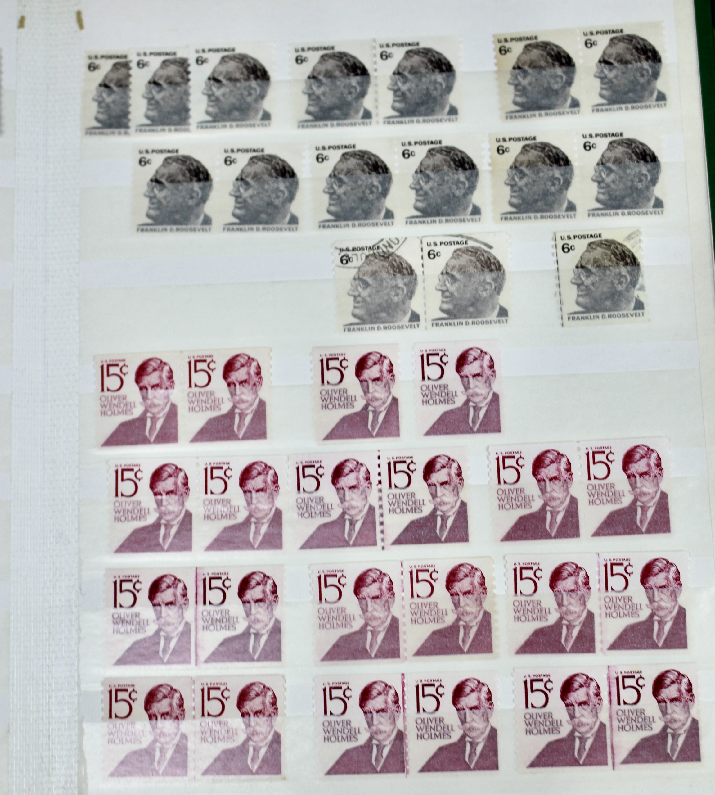 Dealer Stock Book of U.S. Postage Stamp Coils, Mint and Used