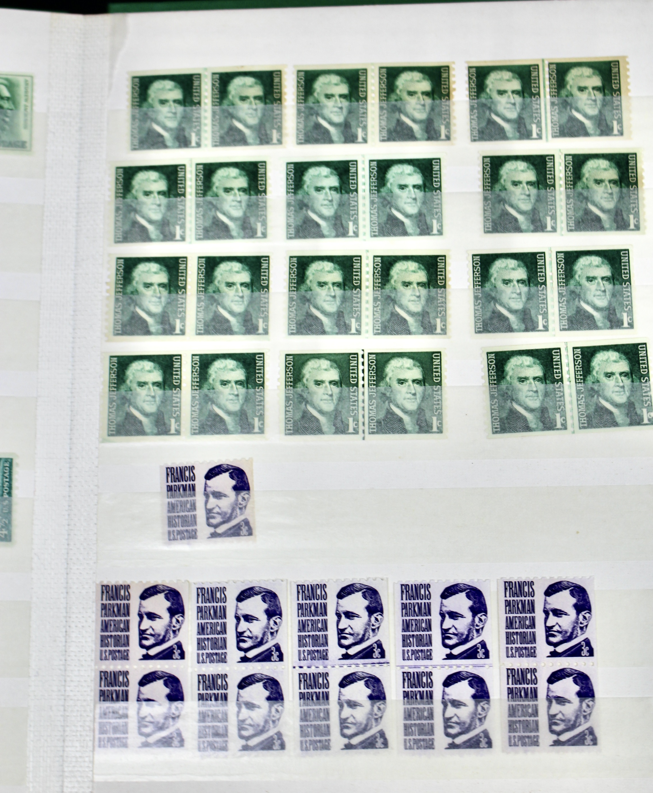 Dealer Stock Book of U.S. Postage Stamp Coils, Mint and Used