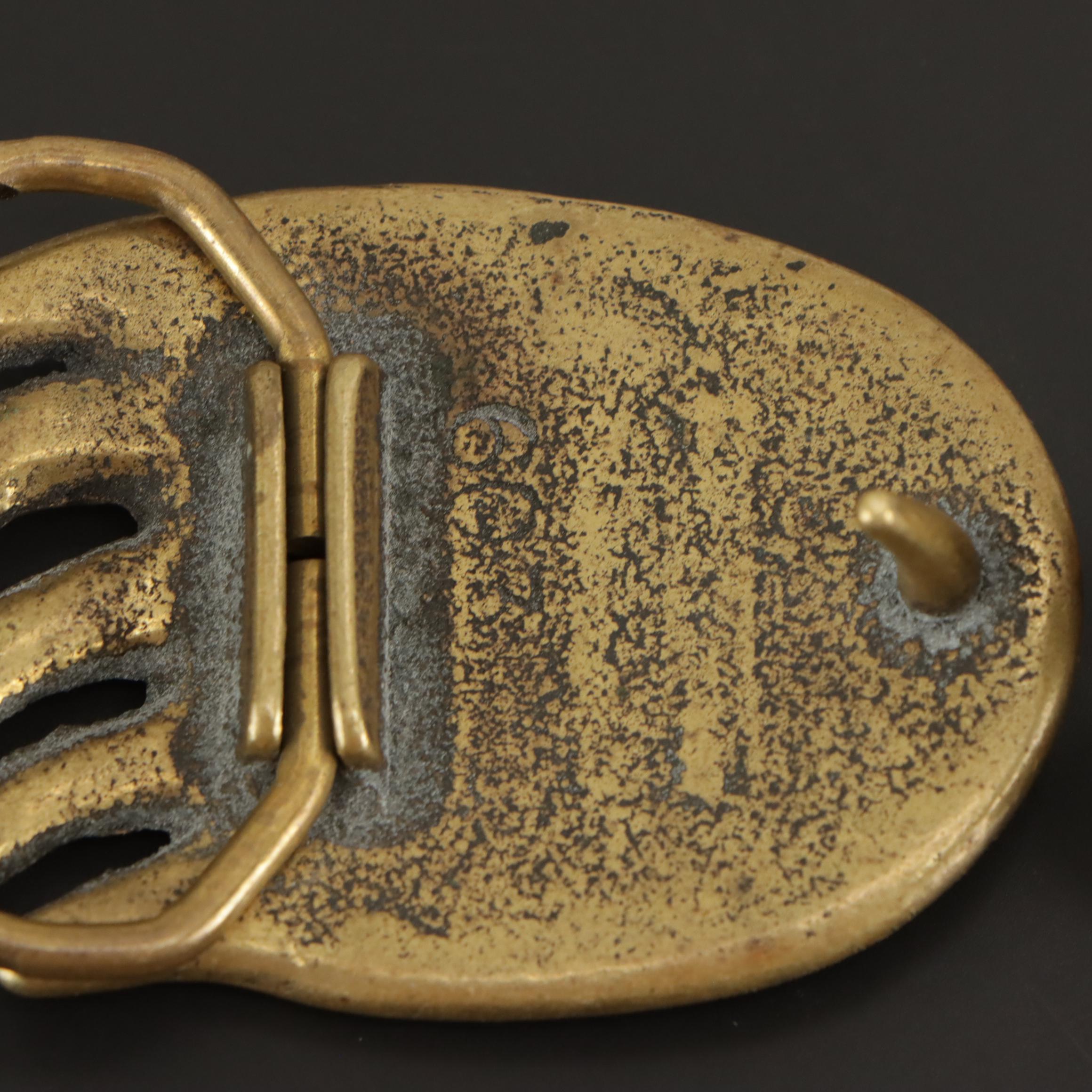 Brutalist Style Brass Belt Buckles